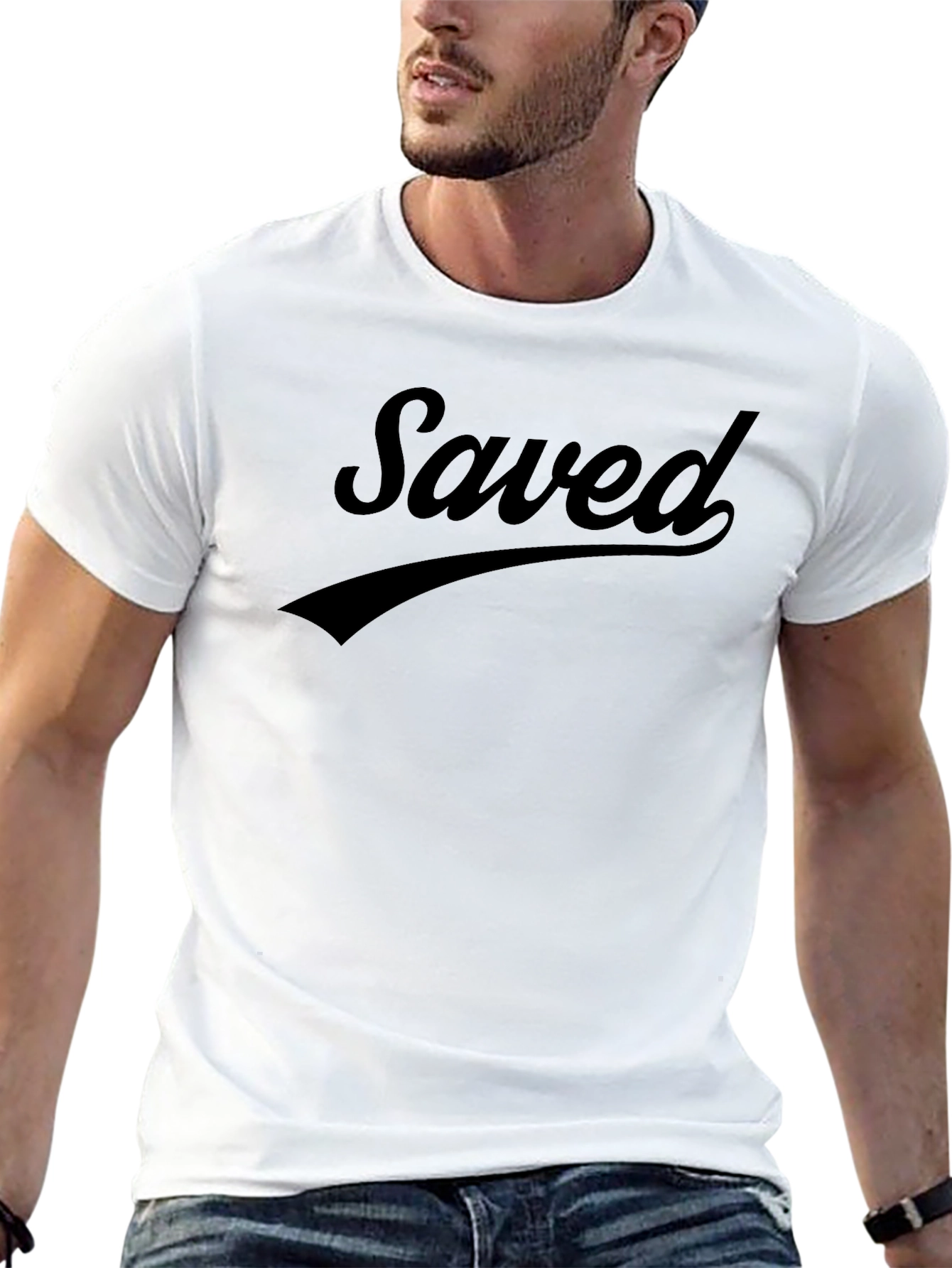 Saved Graphic T-Shirt - Soft Cotton Blend