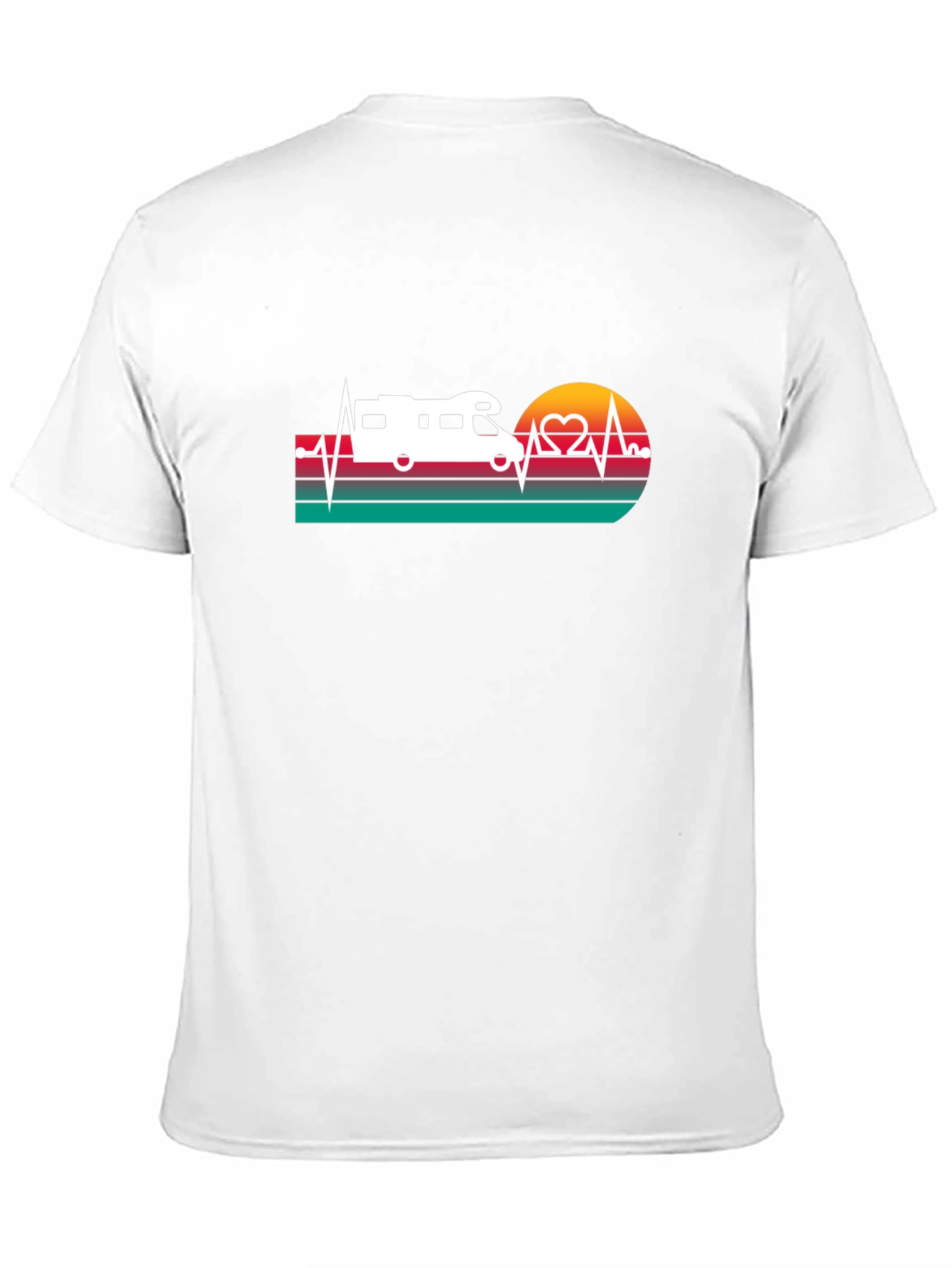 RV Heartbeat T-Shirt - Camping Lovers Tee