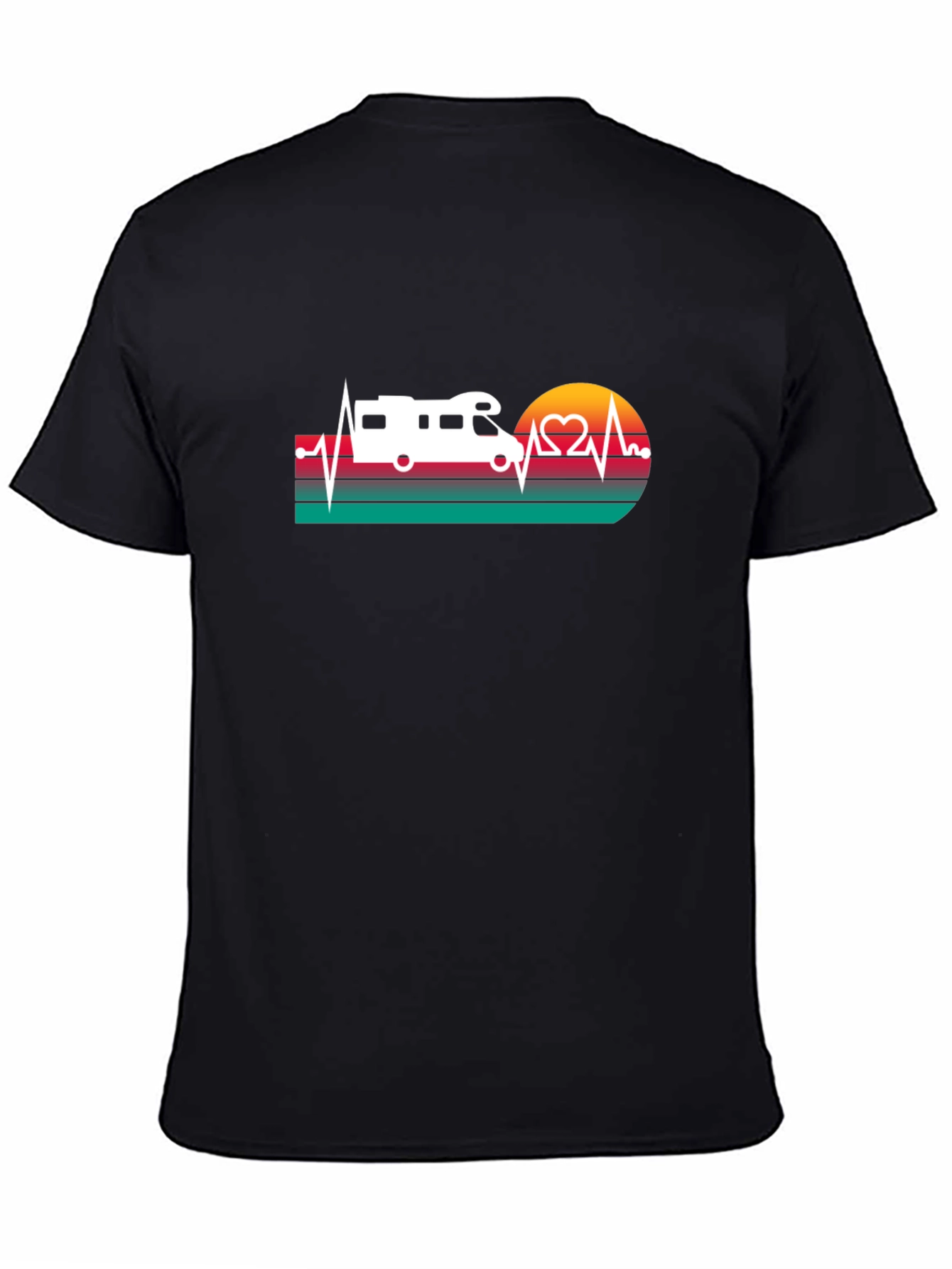 RV Heartbeat T-Shirt - Camping Lovers Tee