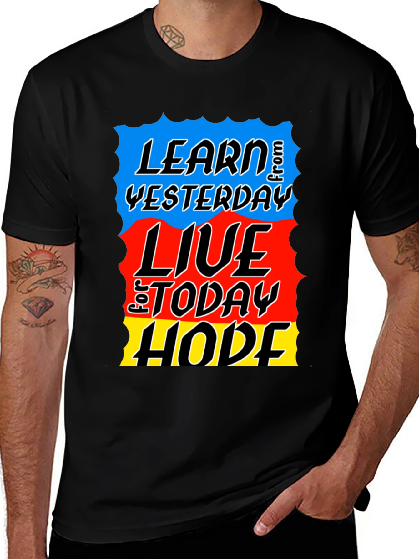 Learn Live Hope T-Shirt - Inspirational Graphic Tee