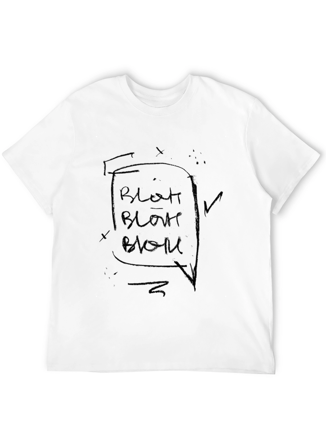 Black Blah Speech Bubble Graphic T-Shirt