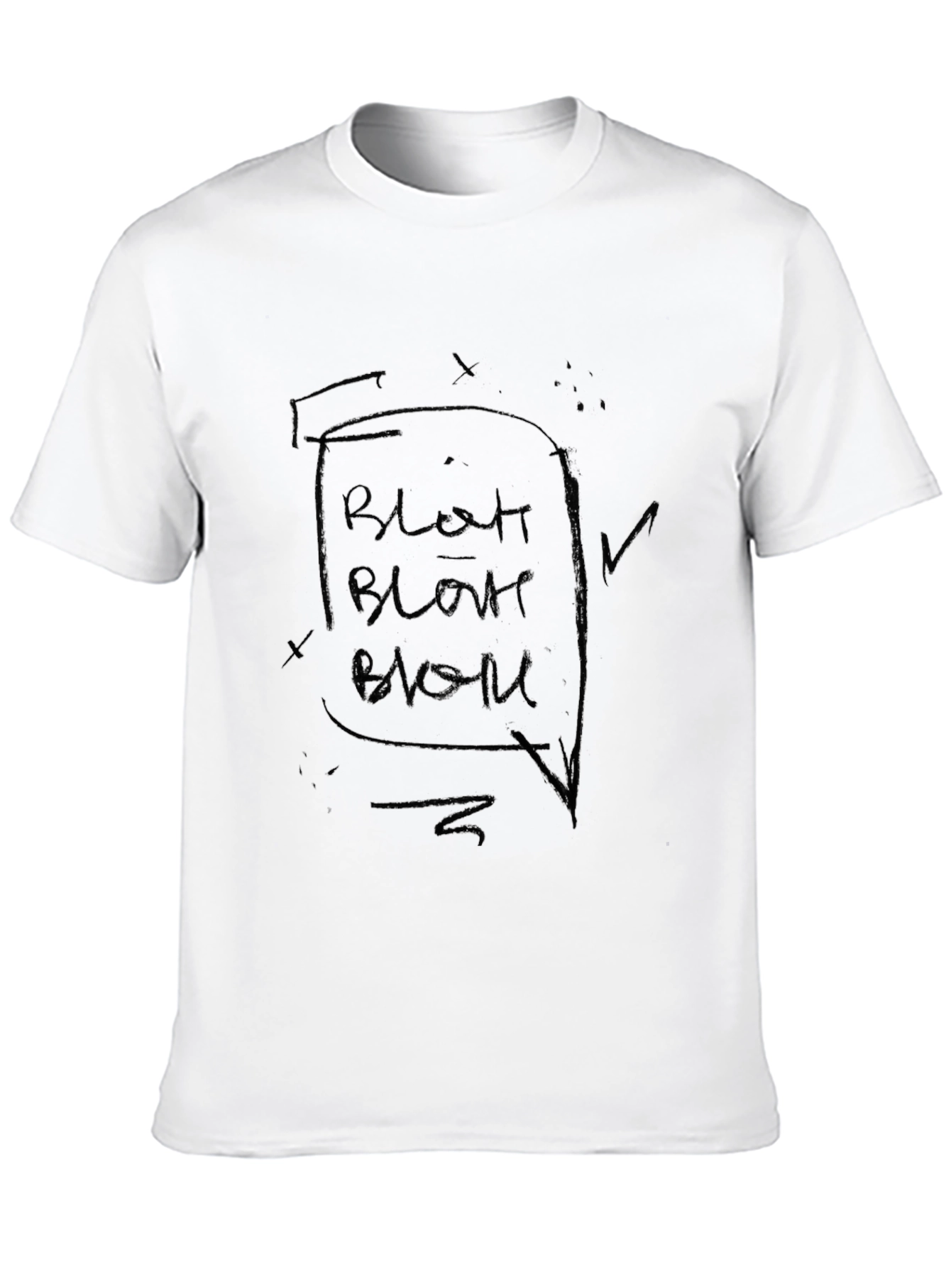 Black Blah Speech Bubble Graphic T-Shirt