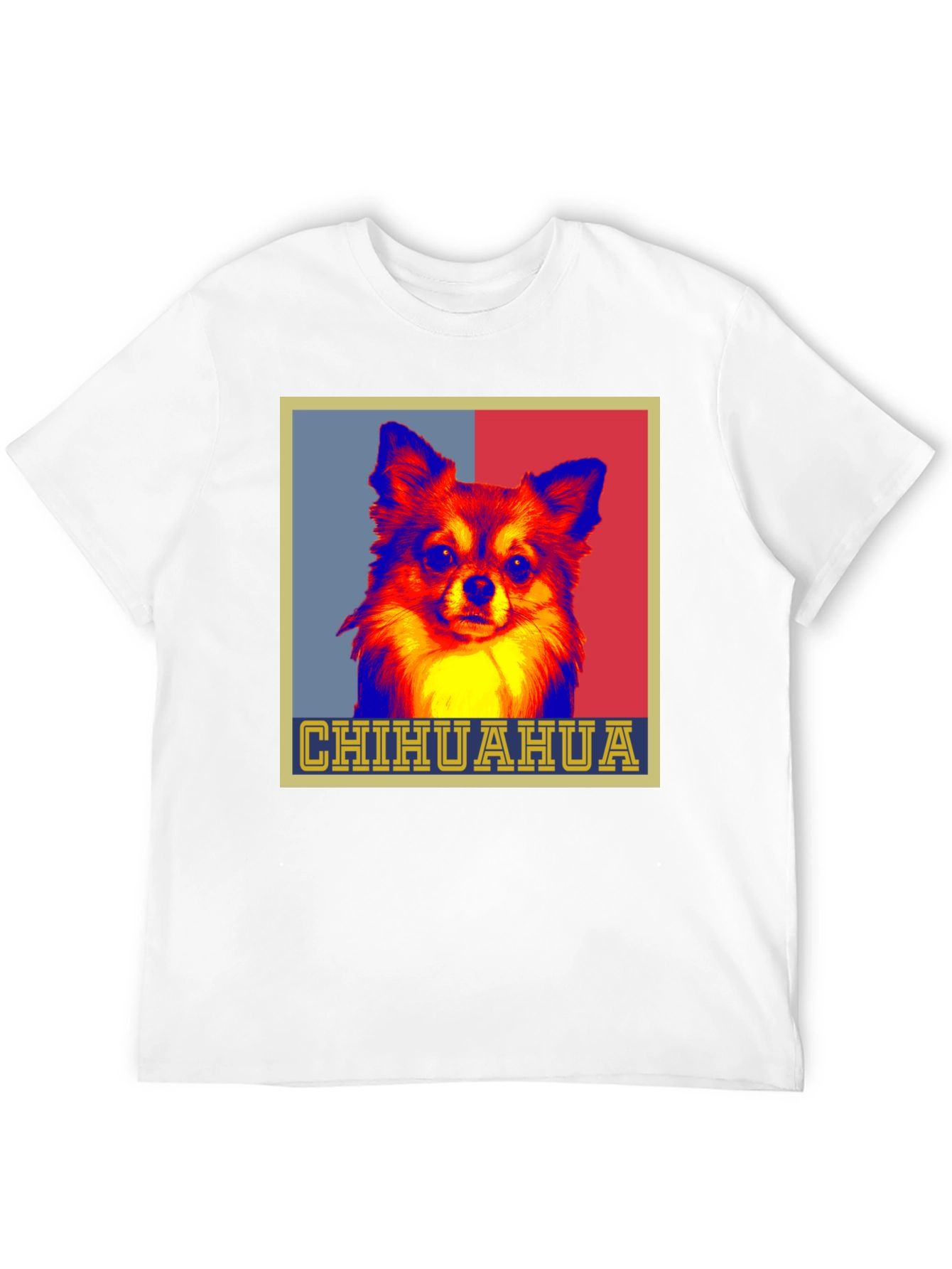 Chihuahua Dog Pop Art Graphic Print Tee