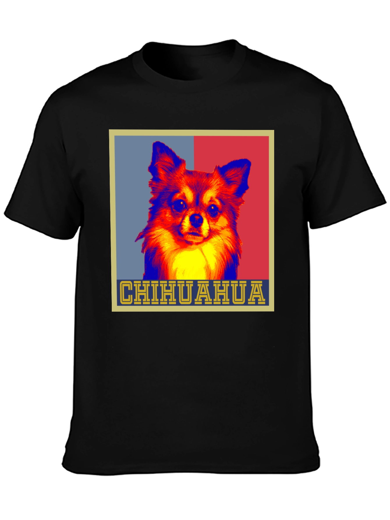 Chihuahua Dog Pop Art Graphic Print Tee
