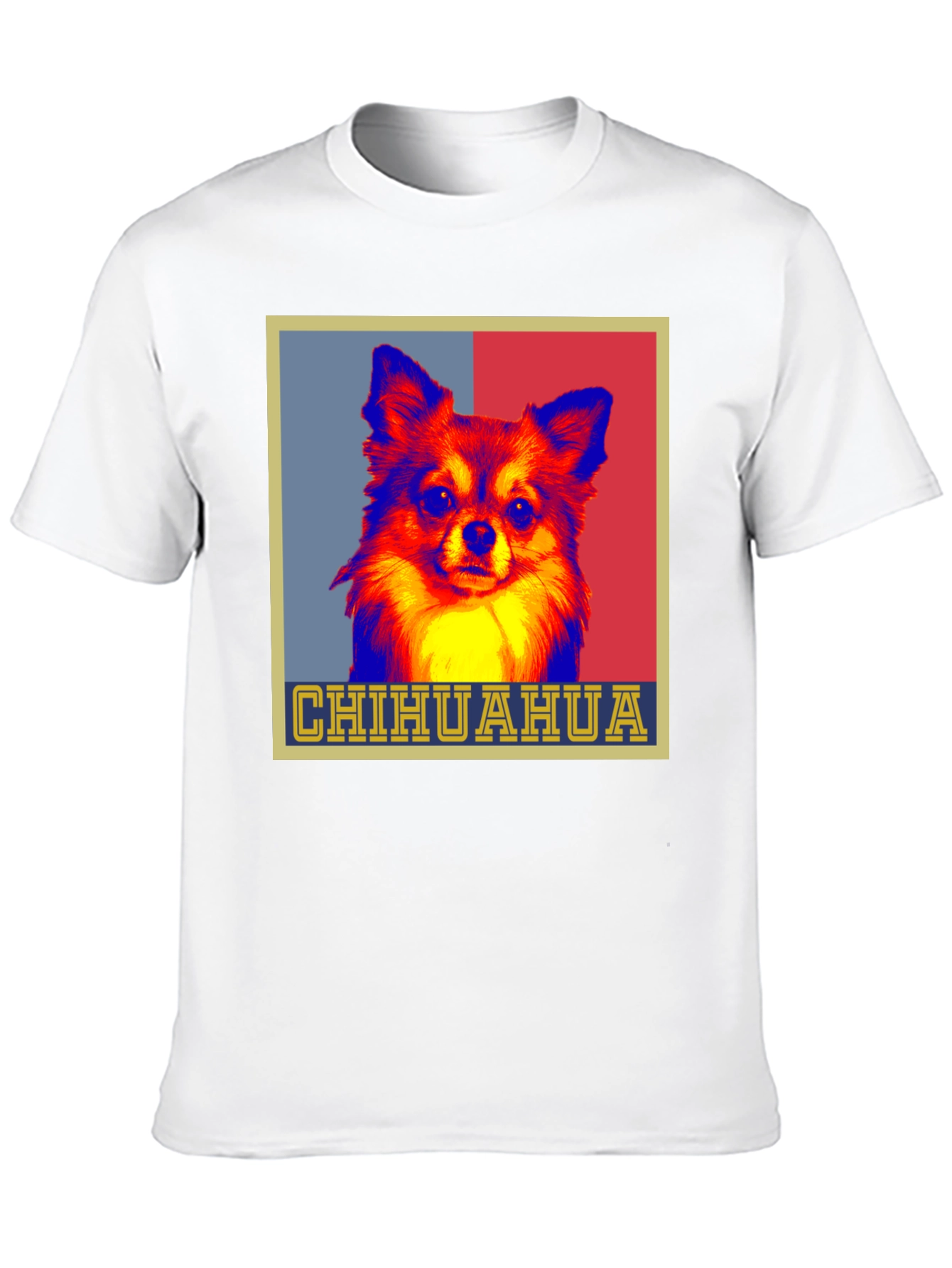 Chihuahua Dog Pop Art Graphic Print Tee