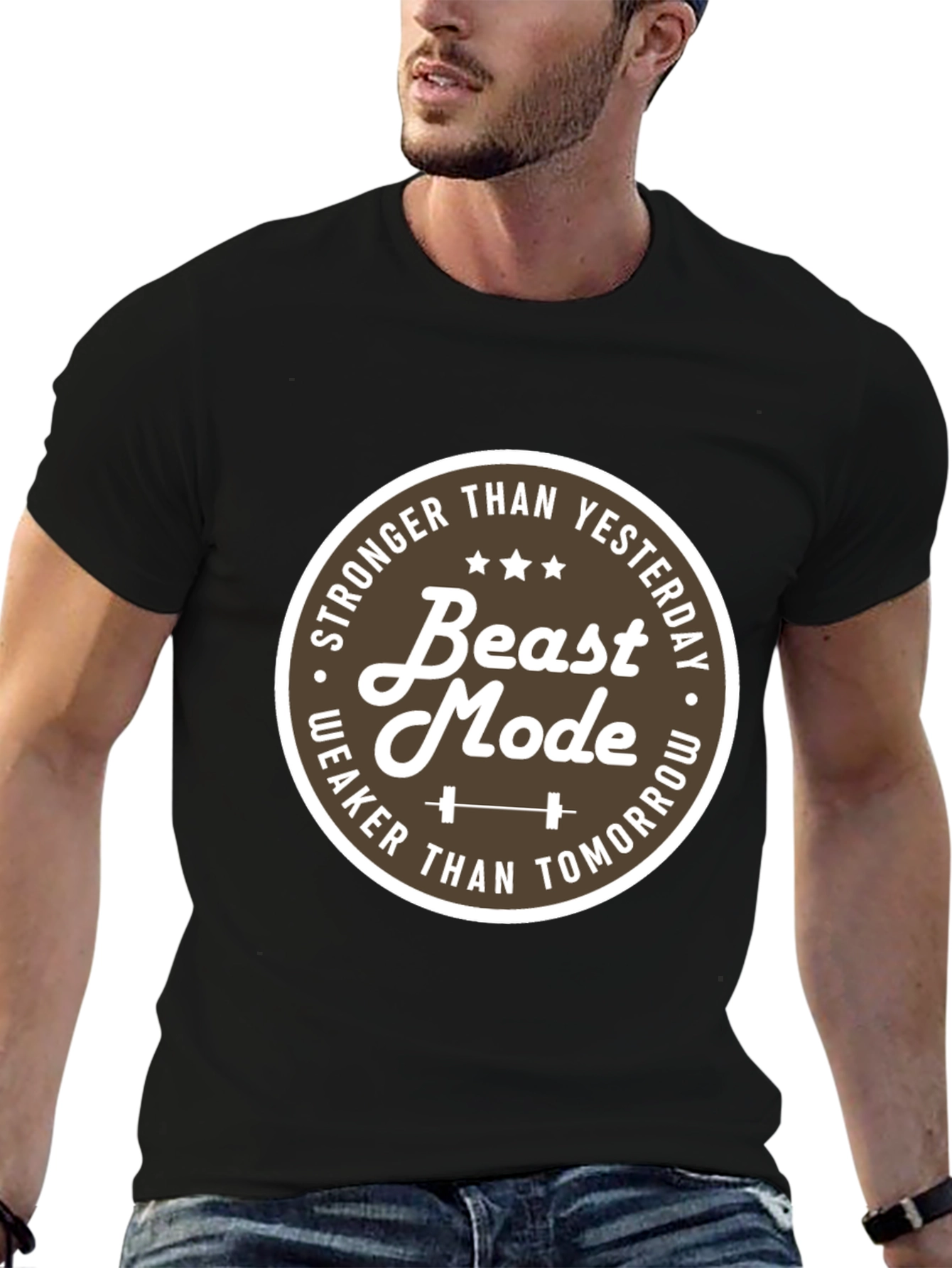 Beast Mode Graphic T-Shirt - Stronger Than Yesterday