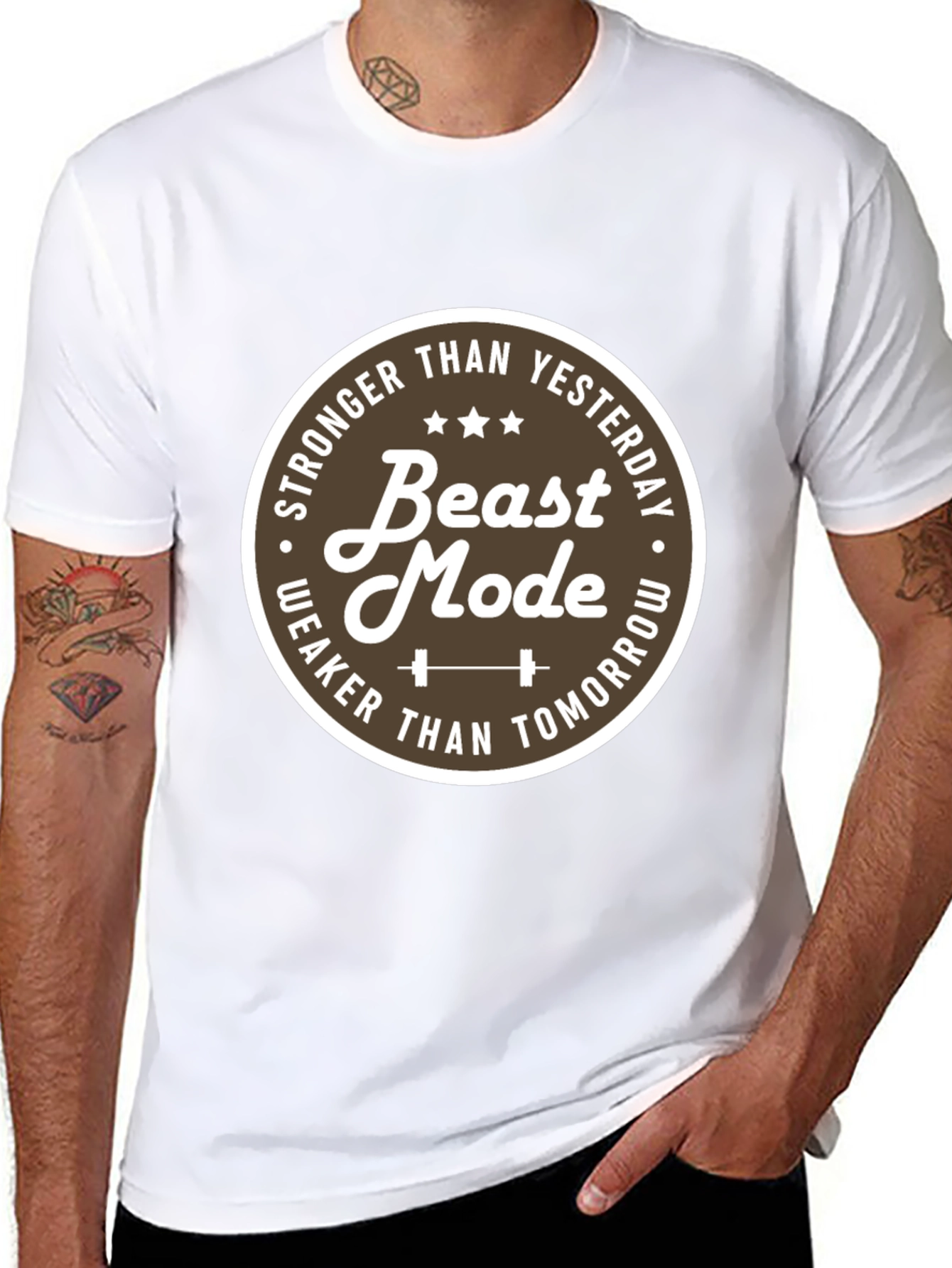 Beast Mode Graphic T-Shirt - Stronger Than Yesterday