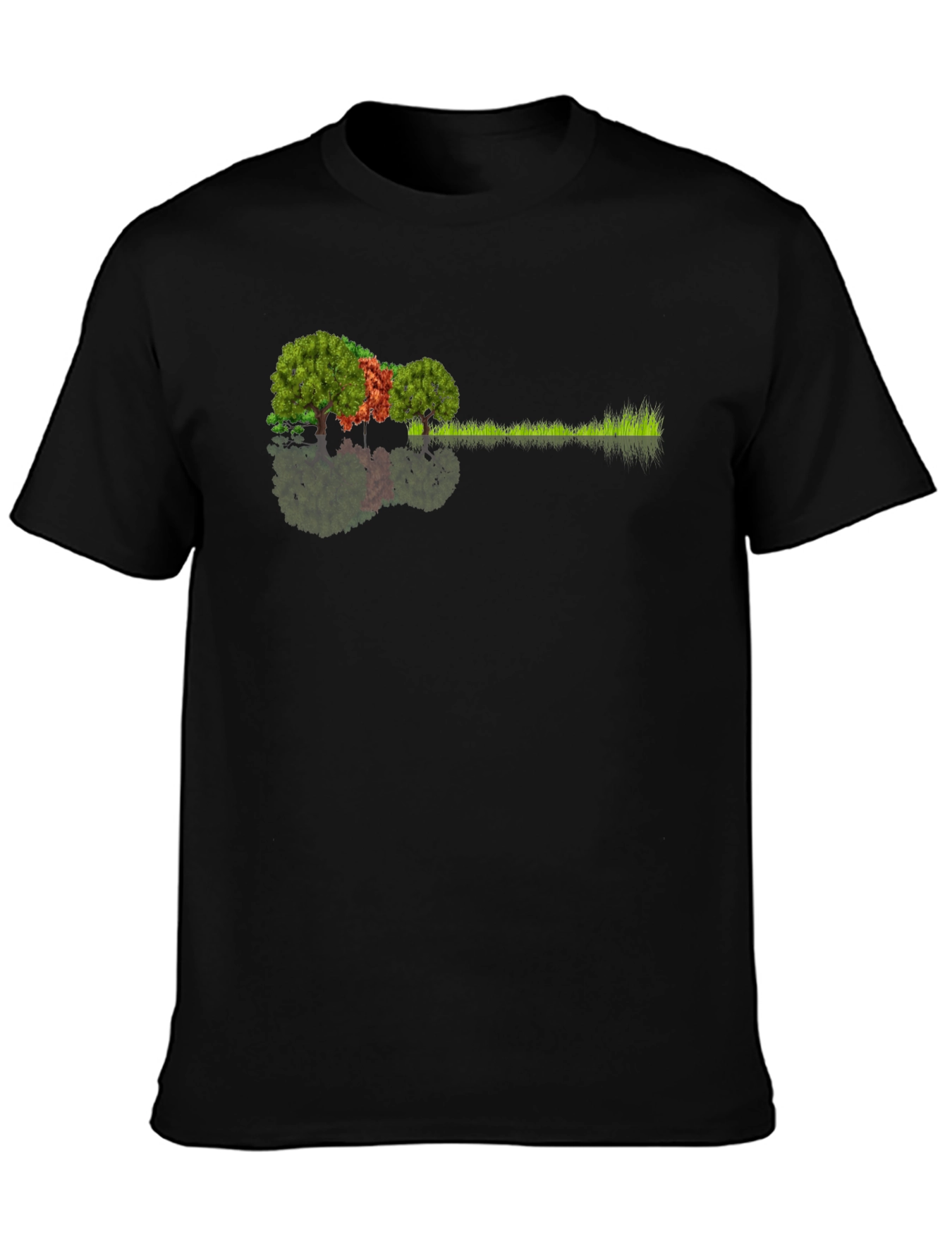 Nature Guitar Tee: Eco-Friendly Music Lovers Shirt