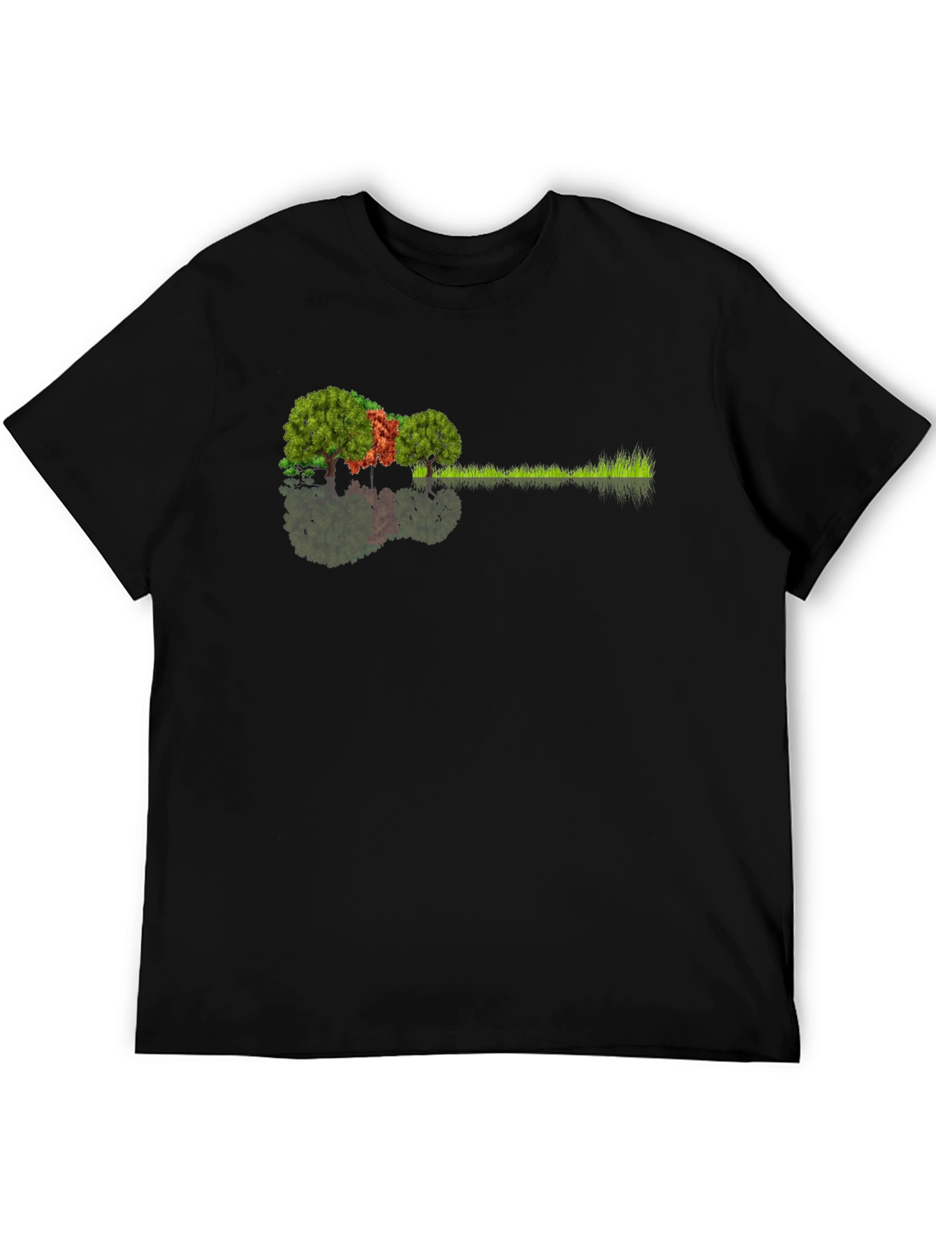 Nature Guitar Tee: Eco-Friendly Music Lovers Shirt