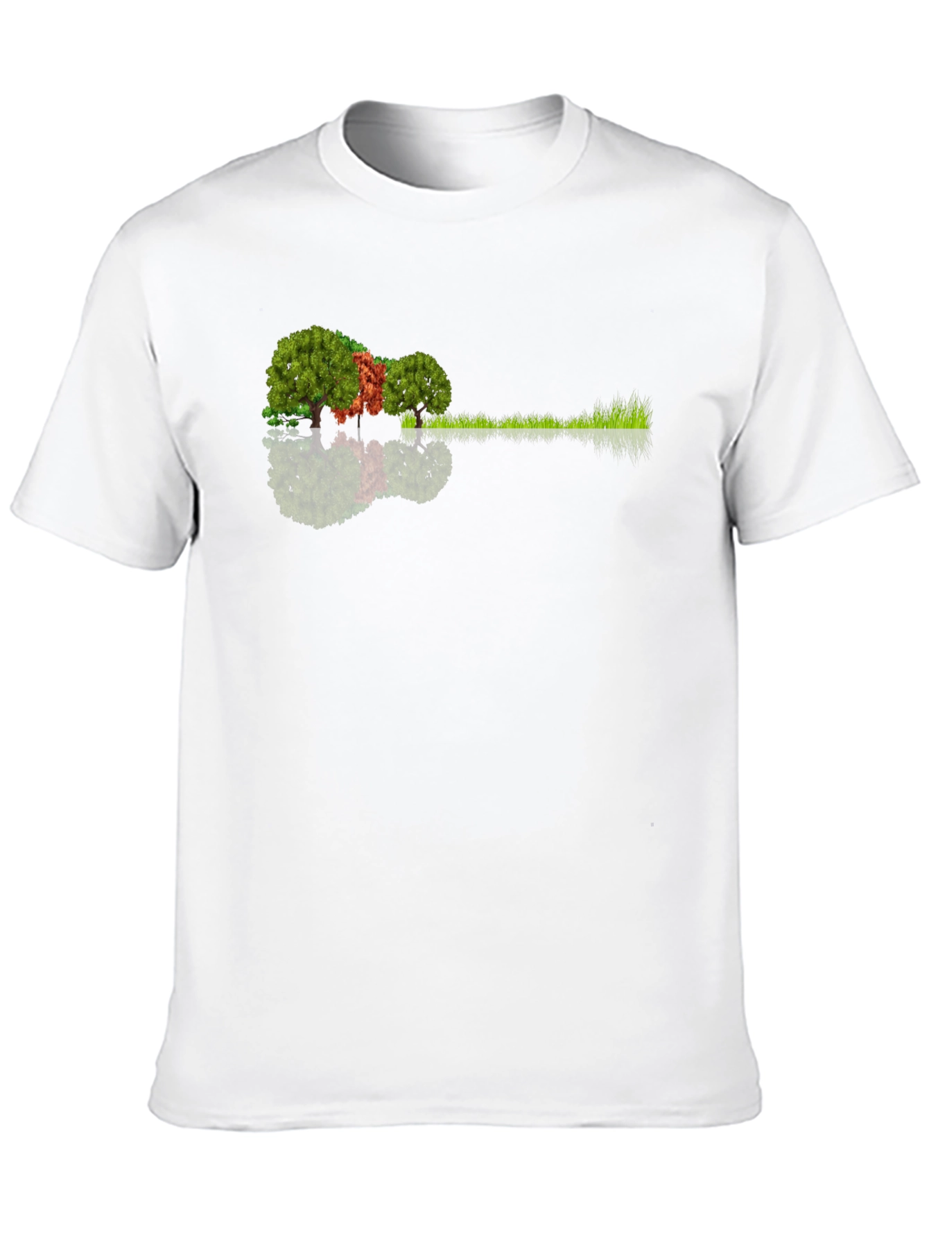 Nature Guitar Tee: Eco-Friendly Music Lovers Shirt