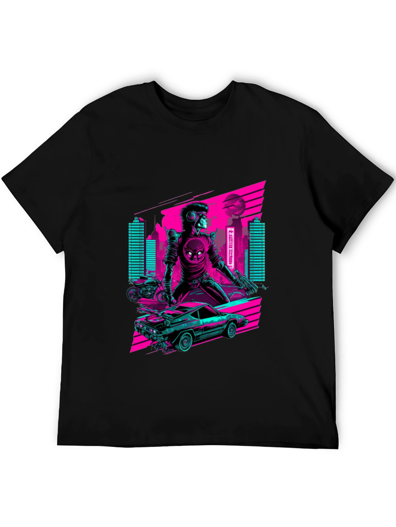 Retro Cyberpunk Rider T-Shirt