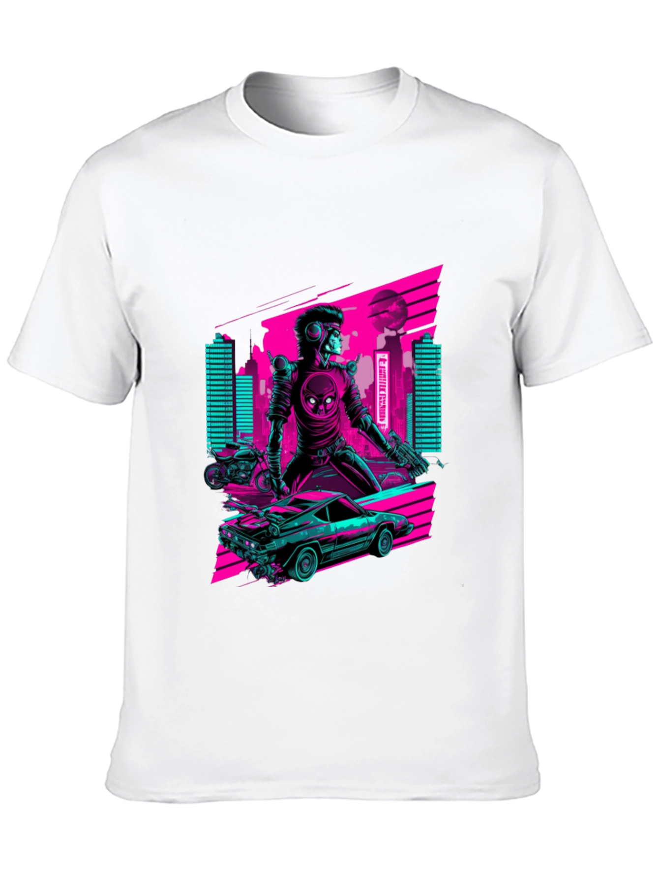 Retro Cyberpunk Rider T-Shirt