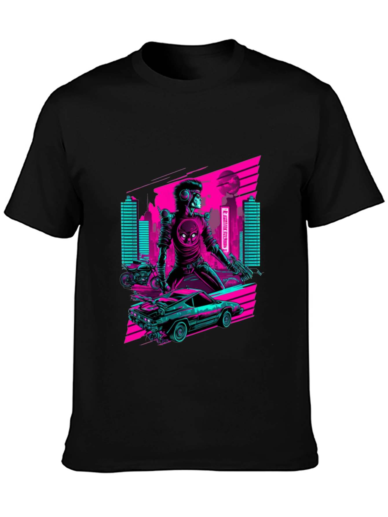Retro Cyberpunk Rider T-Shirt