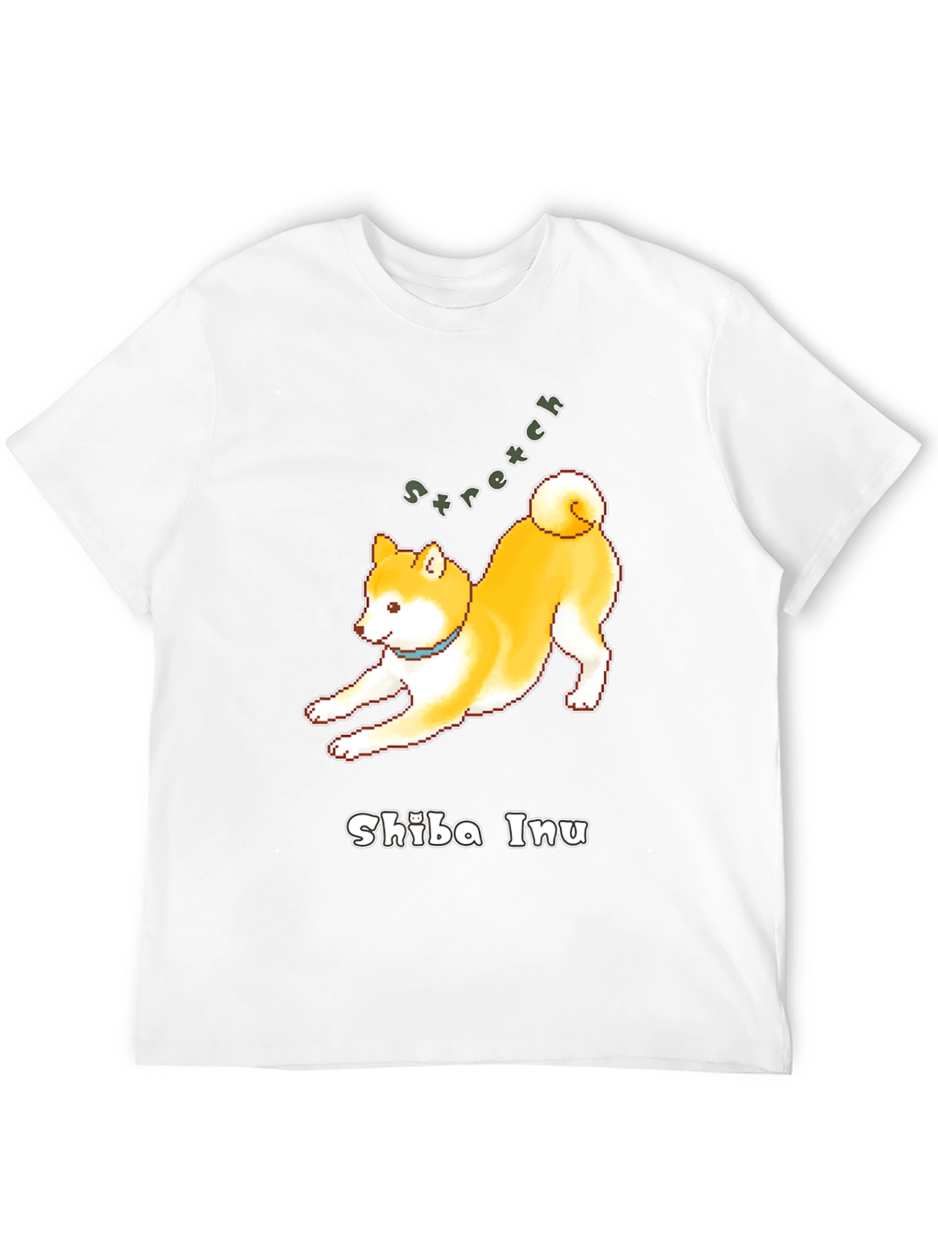 Shiba Inu Stretch Black T-Shirt