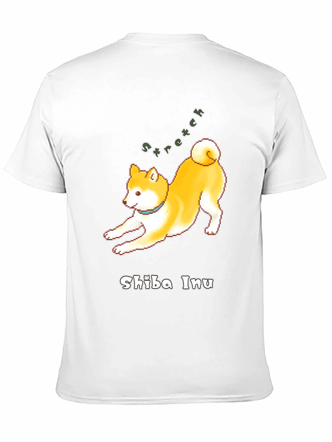 Shiba Inu Stretch Black T-Shirt