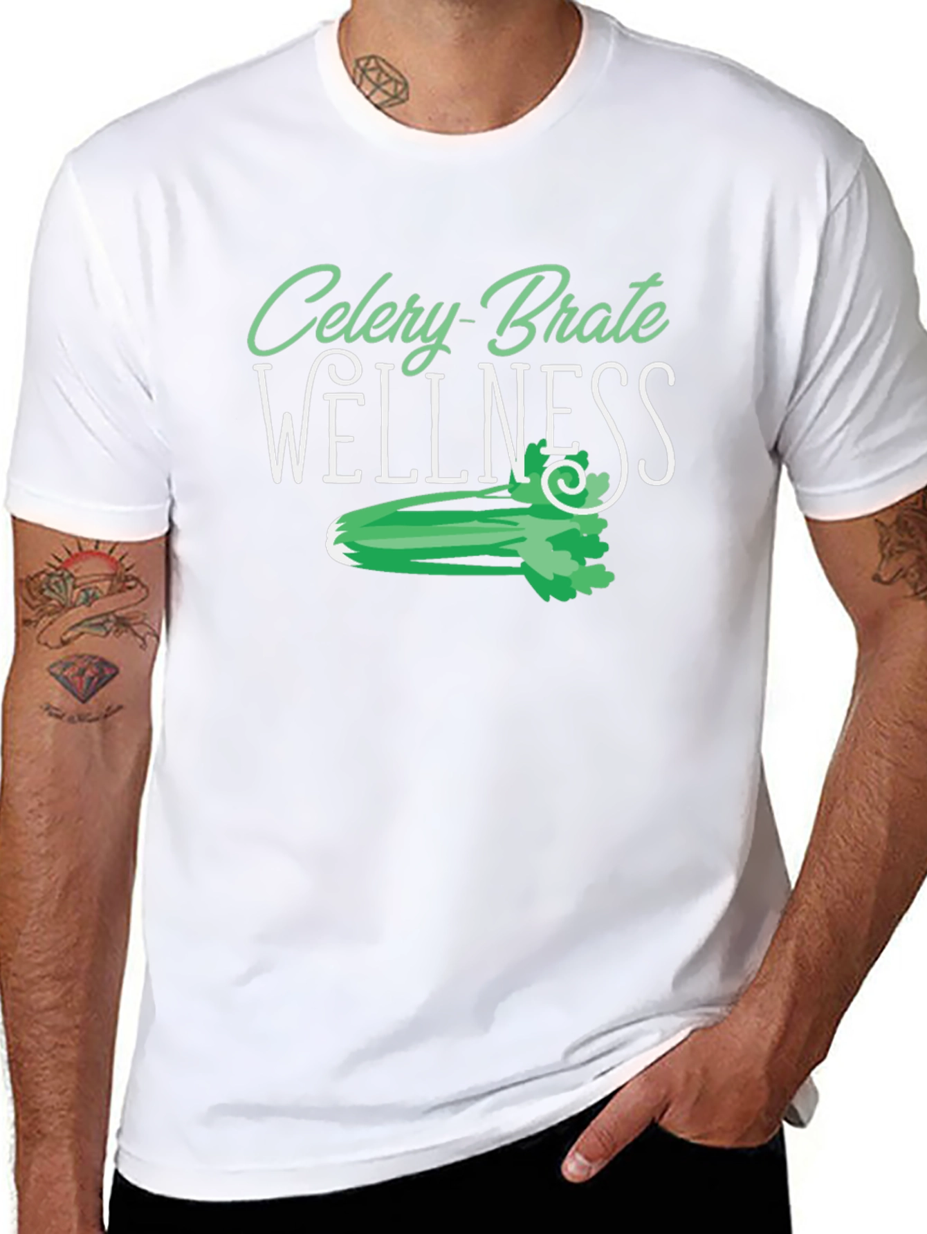 Celery-Brate Wellness Black T-Shirt
