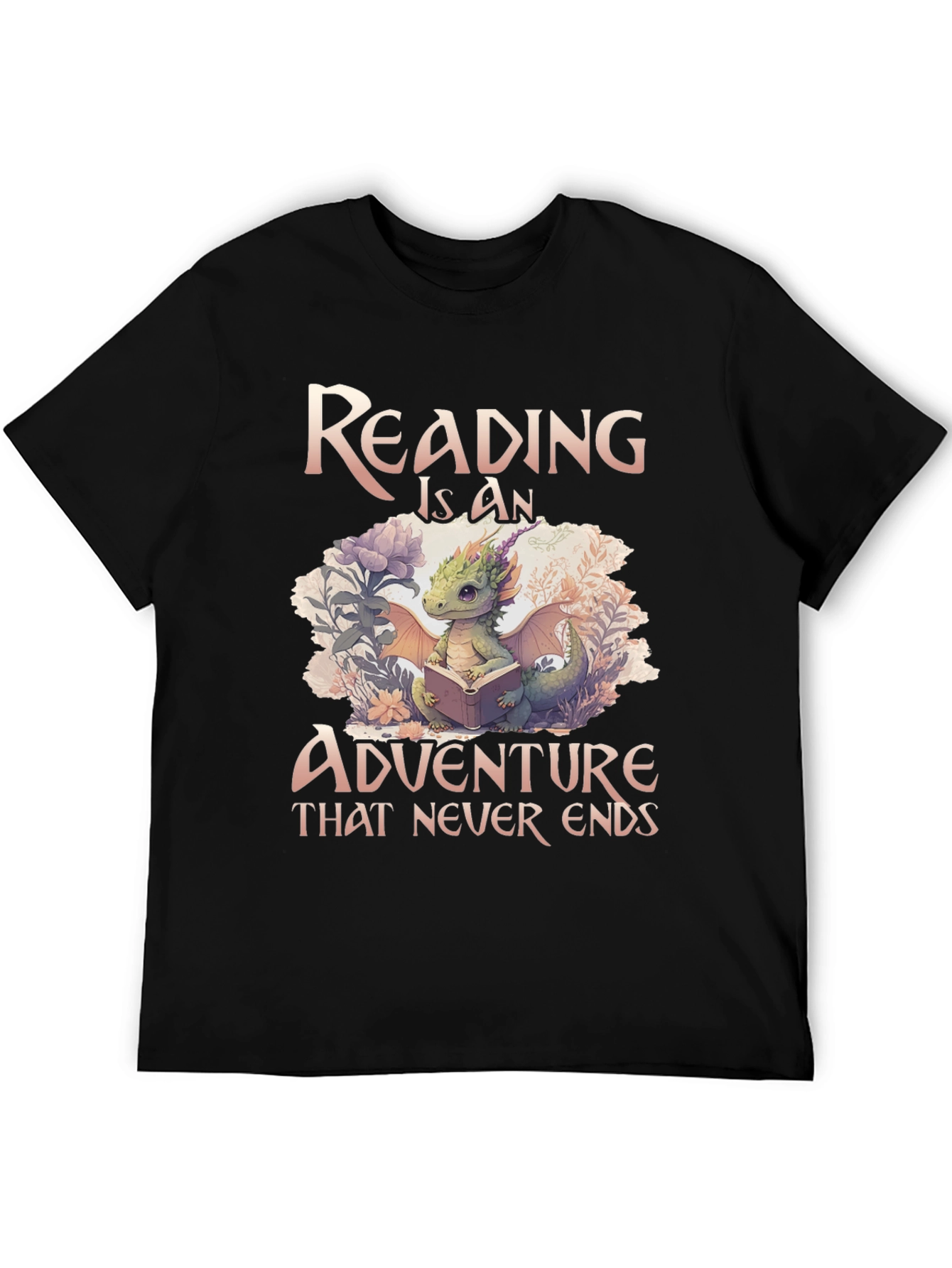 Reading Dragon Graphic Tee - Adventure Awaits!