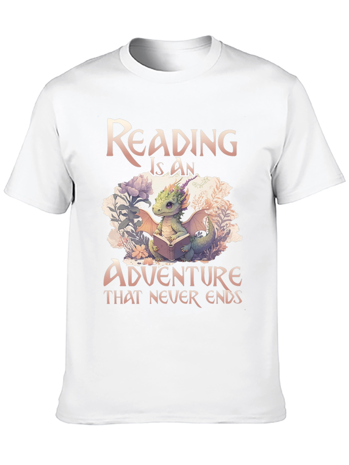 Reading Dragon Graphic Tee - Adventure Awaits!