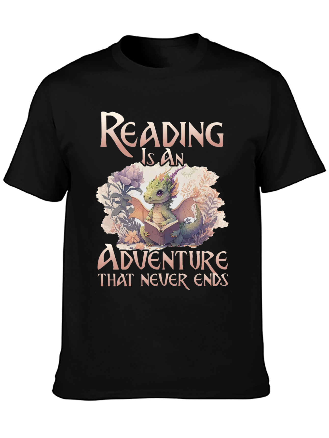 Reading Dragon Graphic Tee - Adventure Awaits!