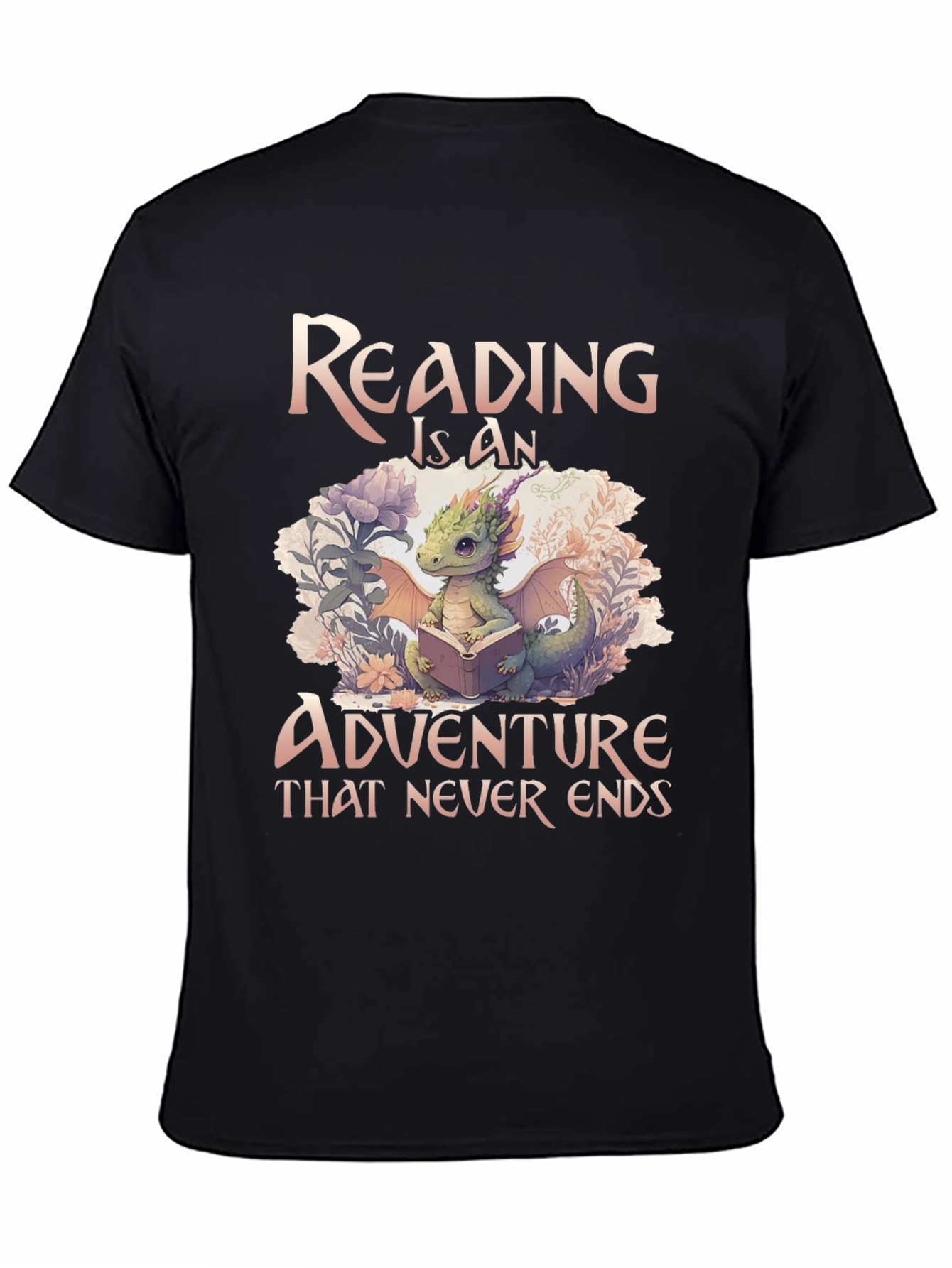 Reading Dragon Graphic Tee - Adventure Awaits!