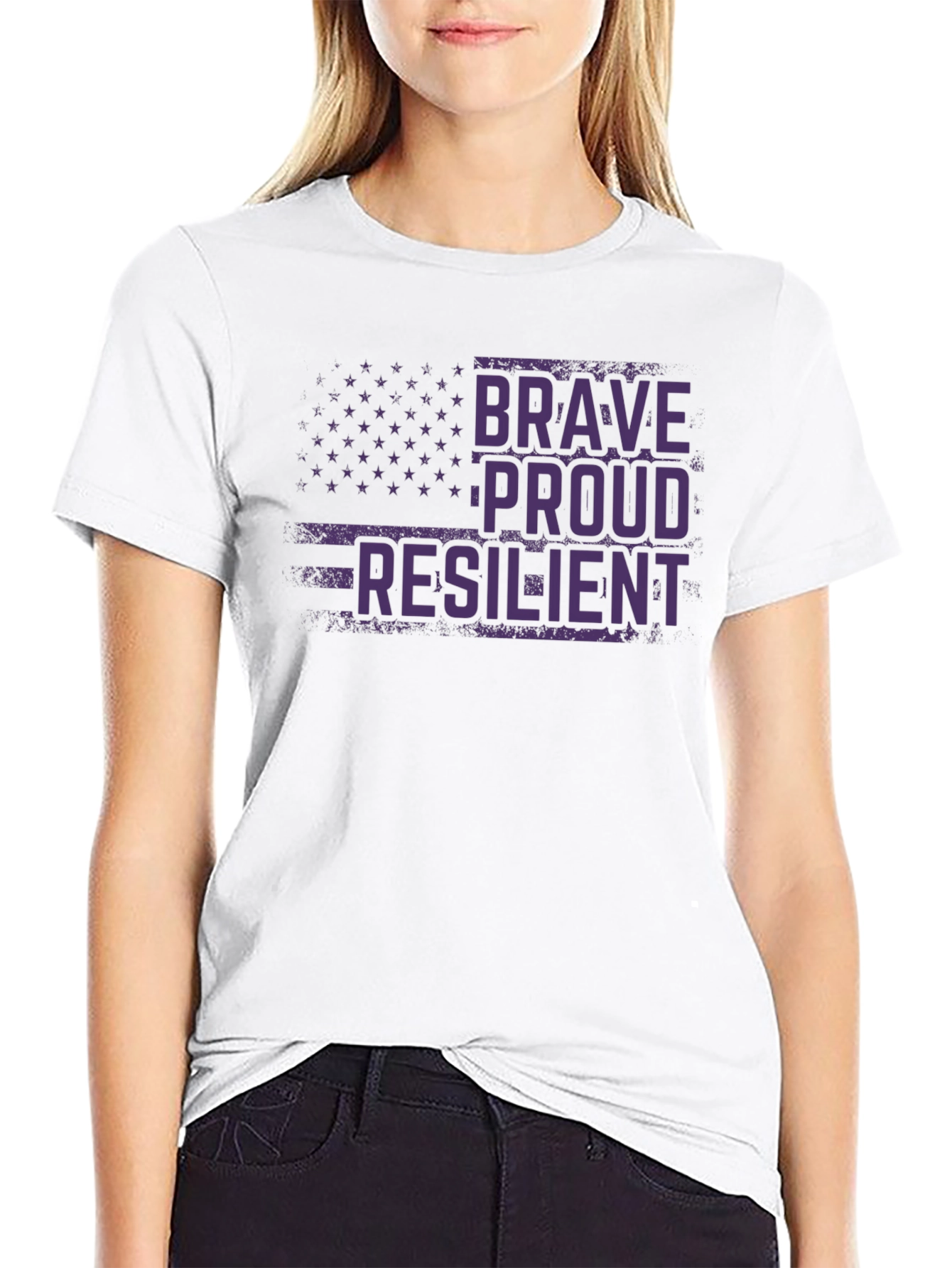 Brave Proud Resilient Graphic T-Shirt