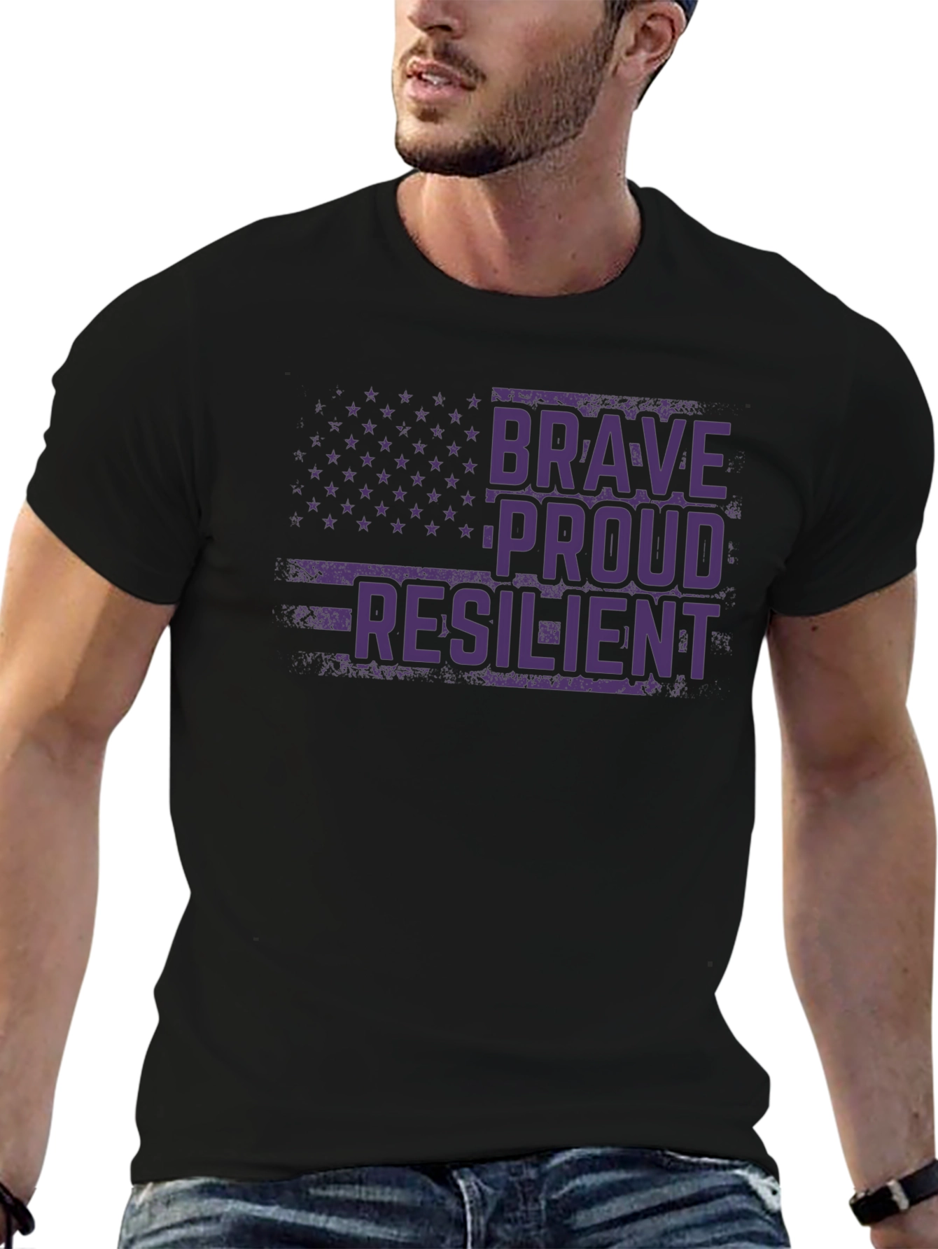 Brave Proud Resilient Graphic T-Shirt