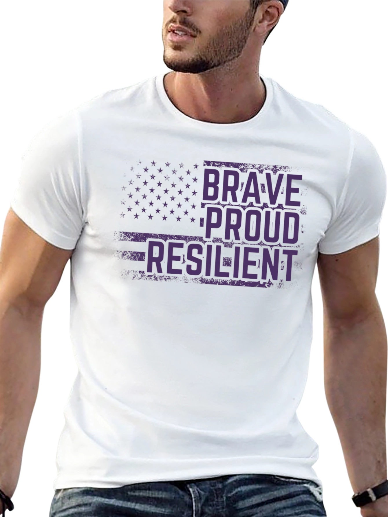 Brave Proud Resilient Graphic T-Shirt