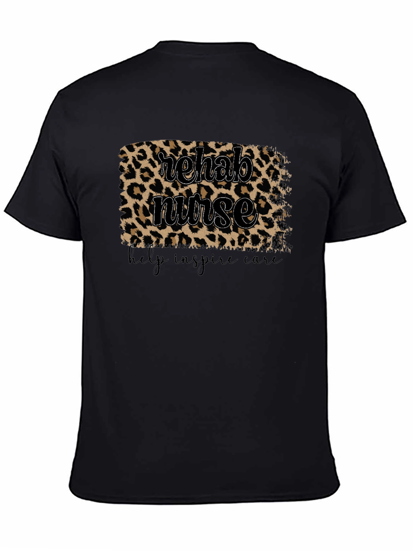 Rehab Nurse Leopard Print T-Shirt - Caregiver Appreciation