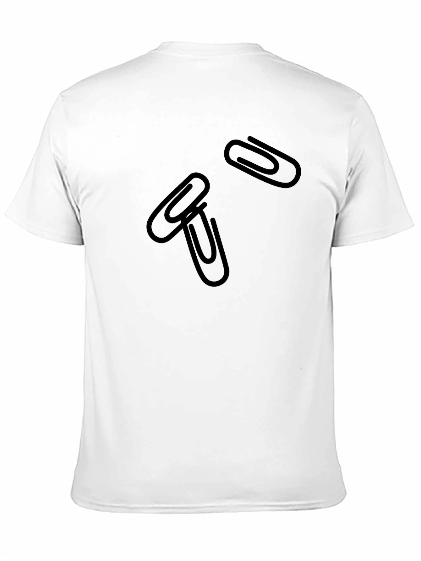 Paperclip Graphic Black T-Shirt