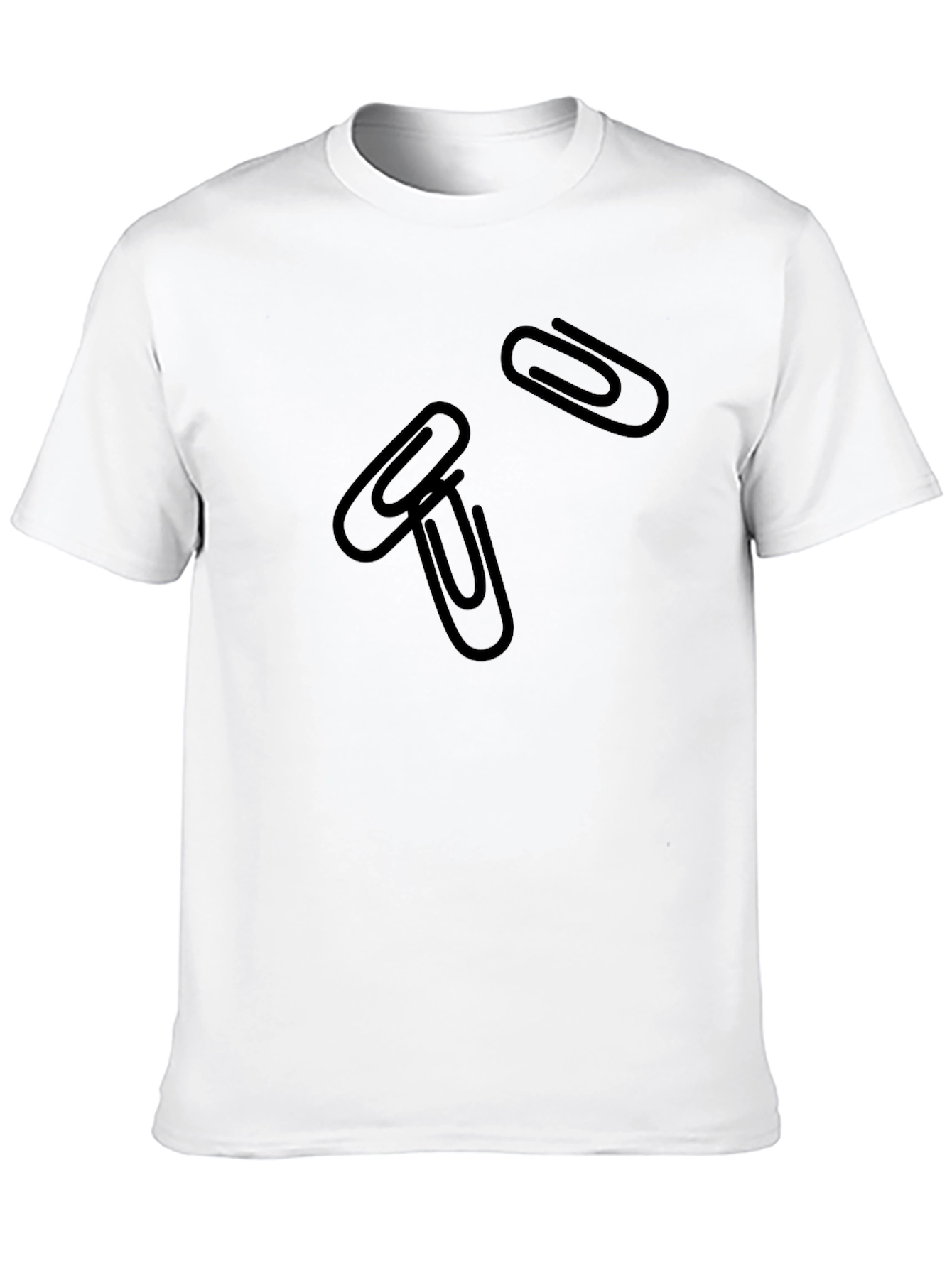 Paperclip Graphic Black T-Shirt