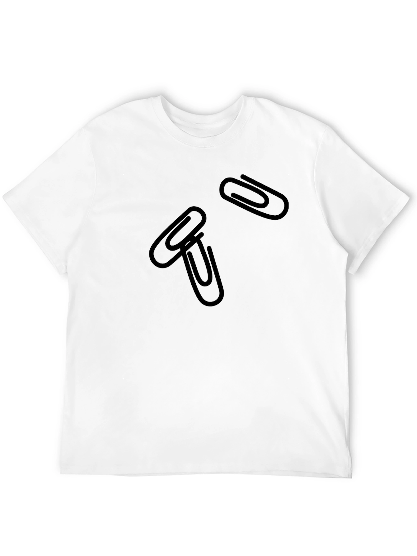 Paperclip Graphic Black T-Shirt