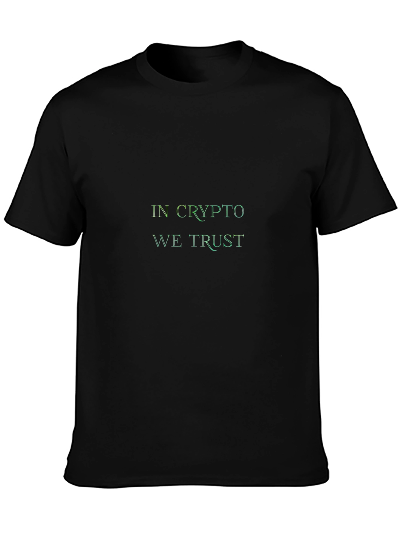 In Crypto We Trust T-Shirt - Black Relaxed Fit