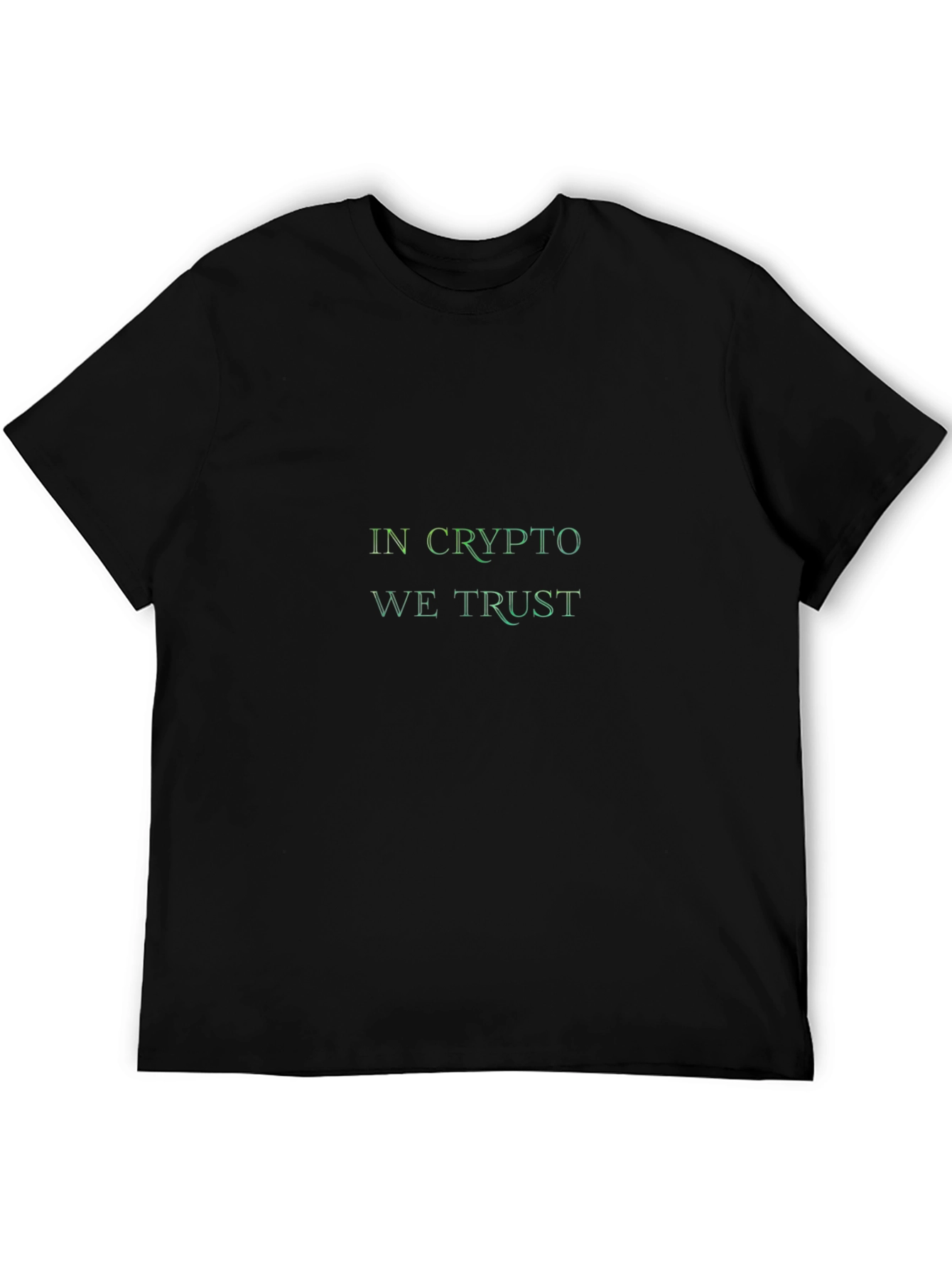 In Crypto We Trust T-Shirt - Black Relaxed Fit