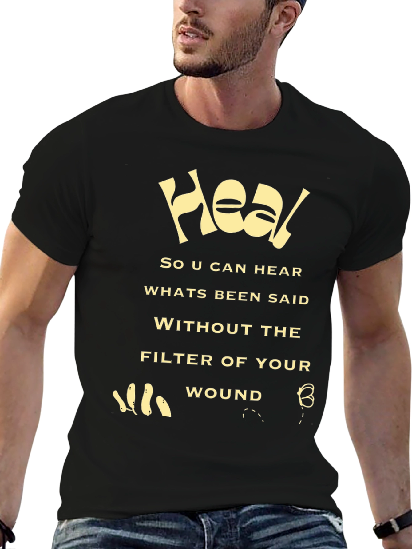 Heal Graphic Tee - Motivational Message Shirt