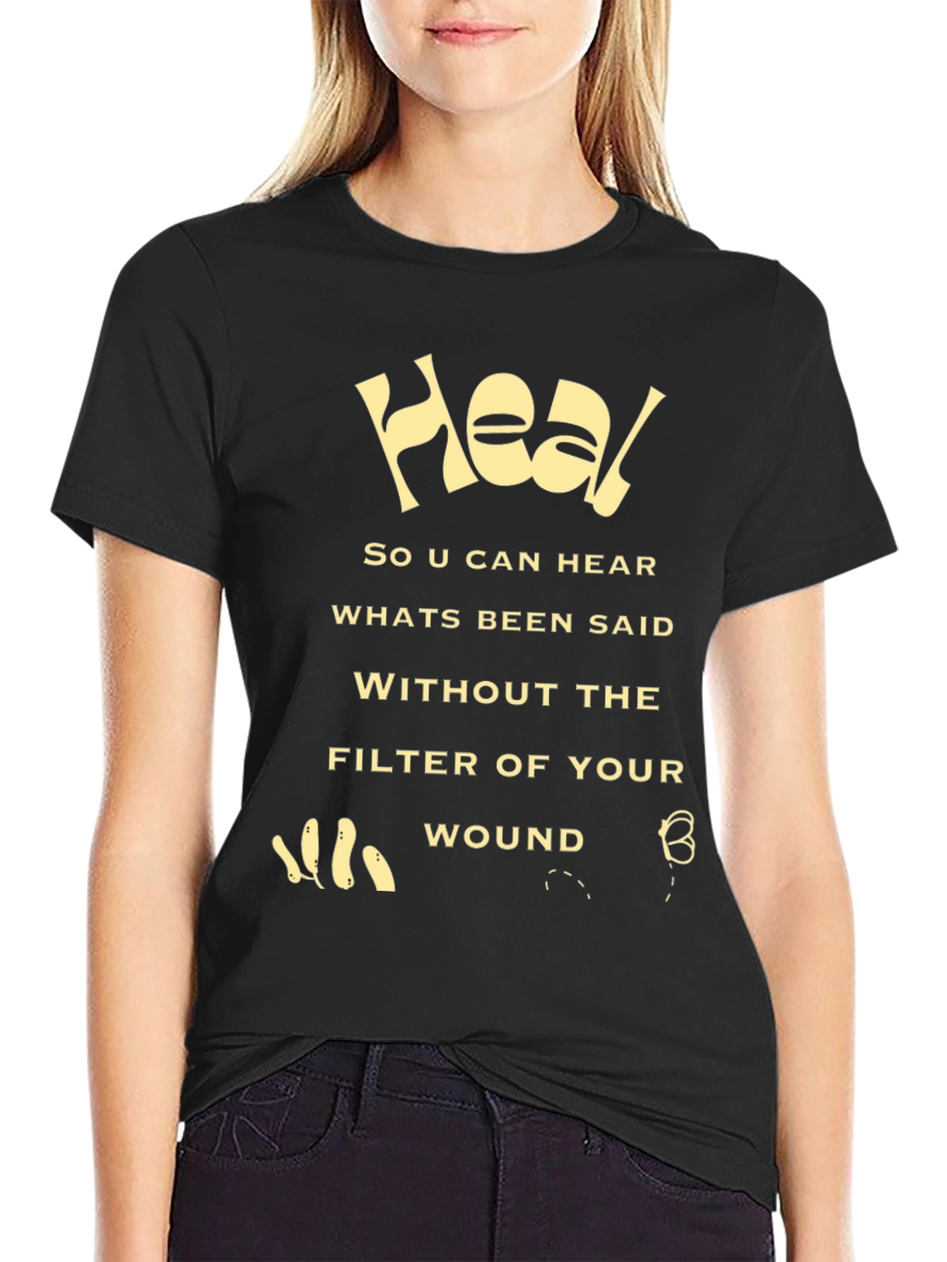 Heal Graphic Tee - Motivational Message Shirt