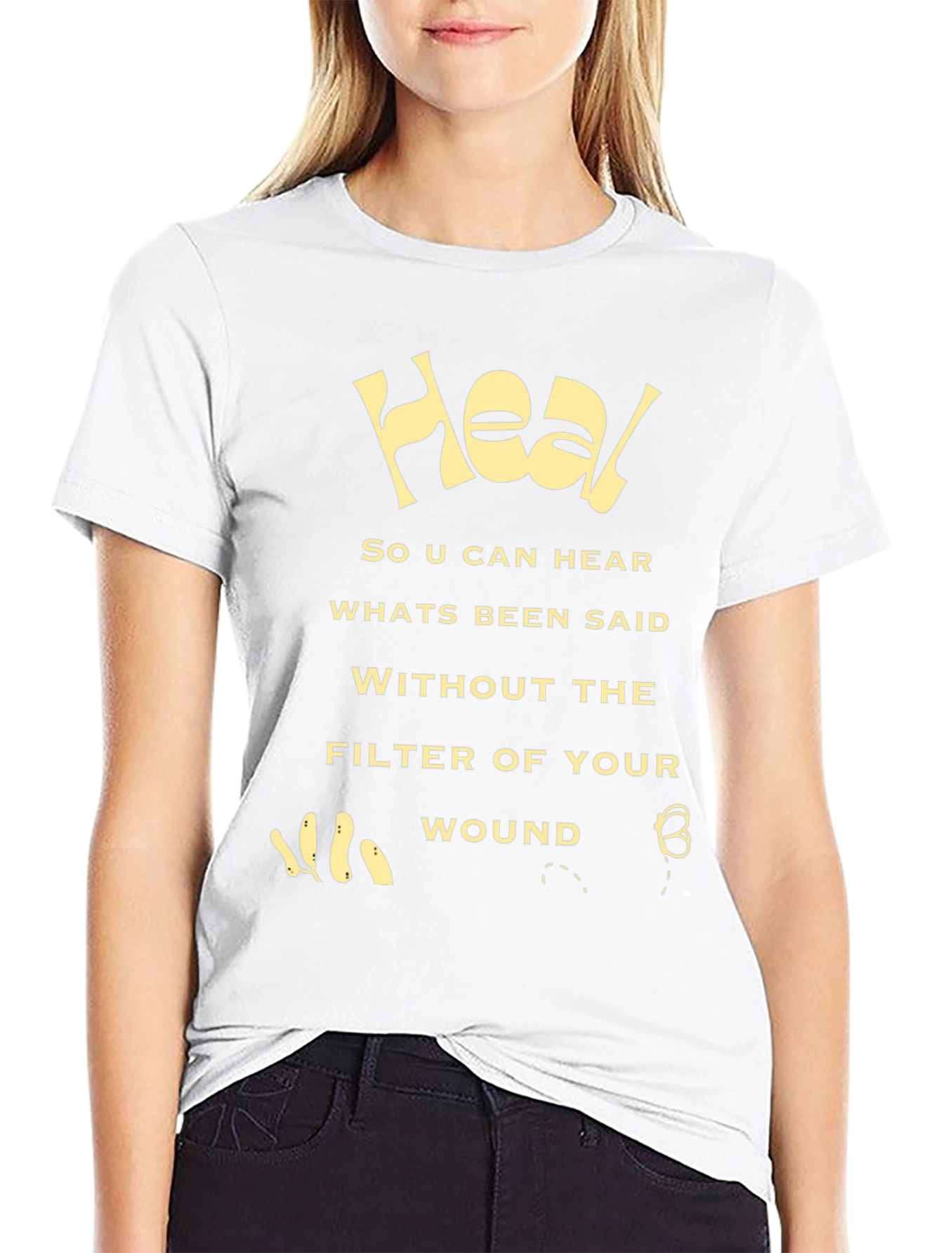 Heal Graphic Tee - Motivational Message Shirt