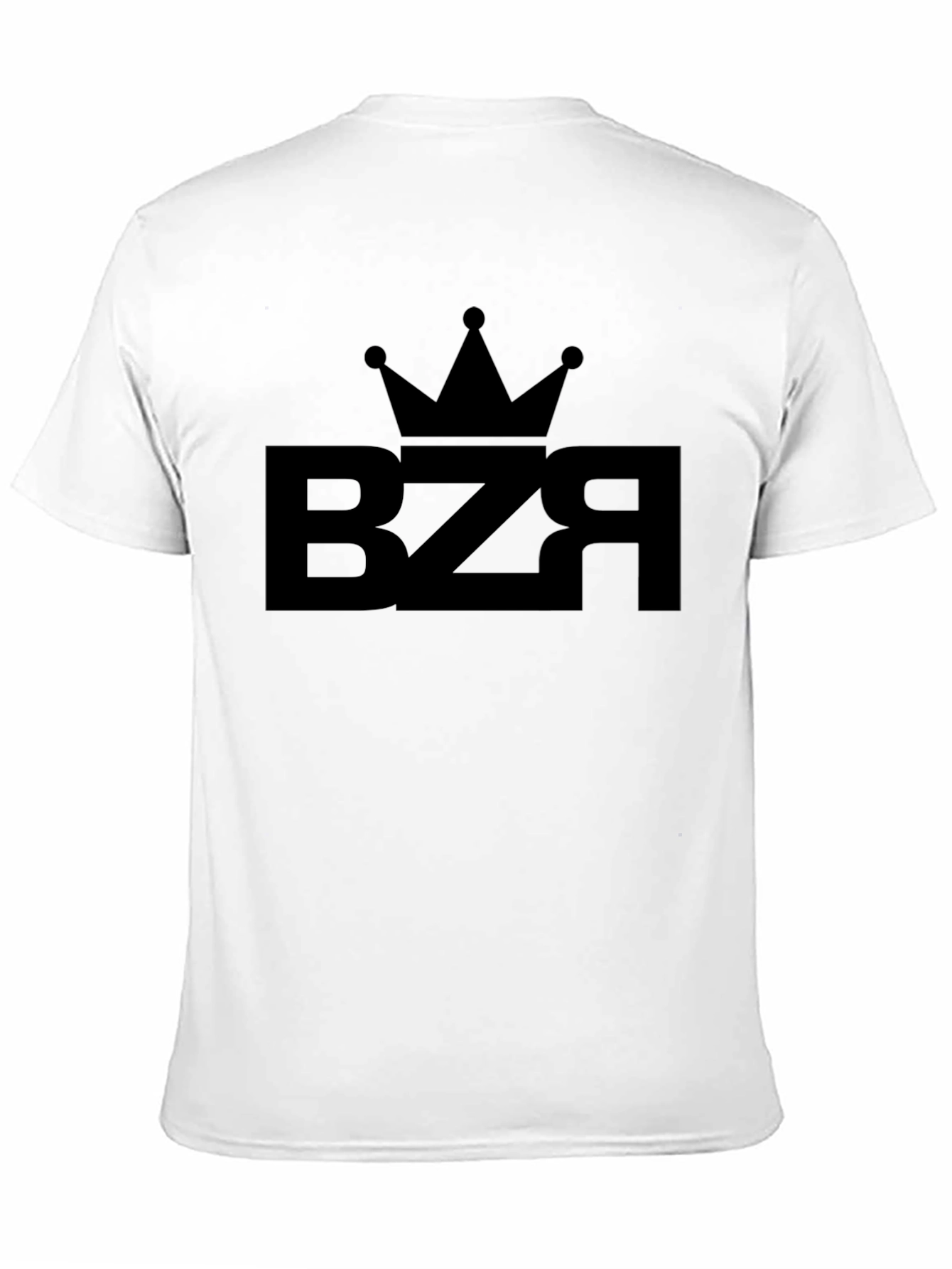 BZR Crown Graphic Tee - Black Cotton Blend