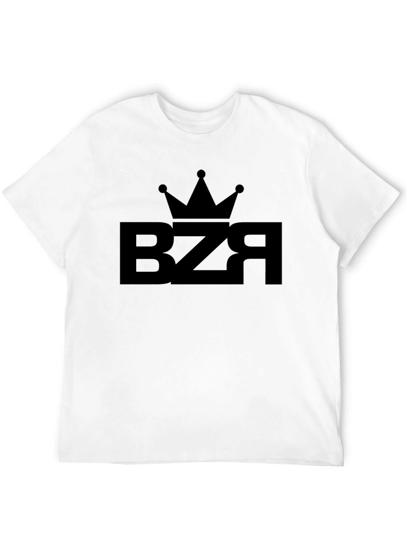 BZR Crown Graphic Tee - Black Cotton Blend