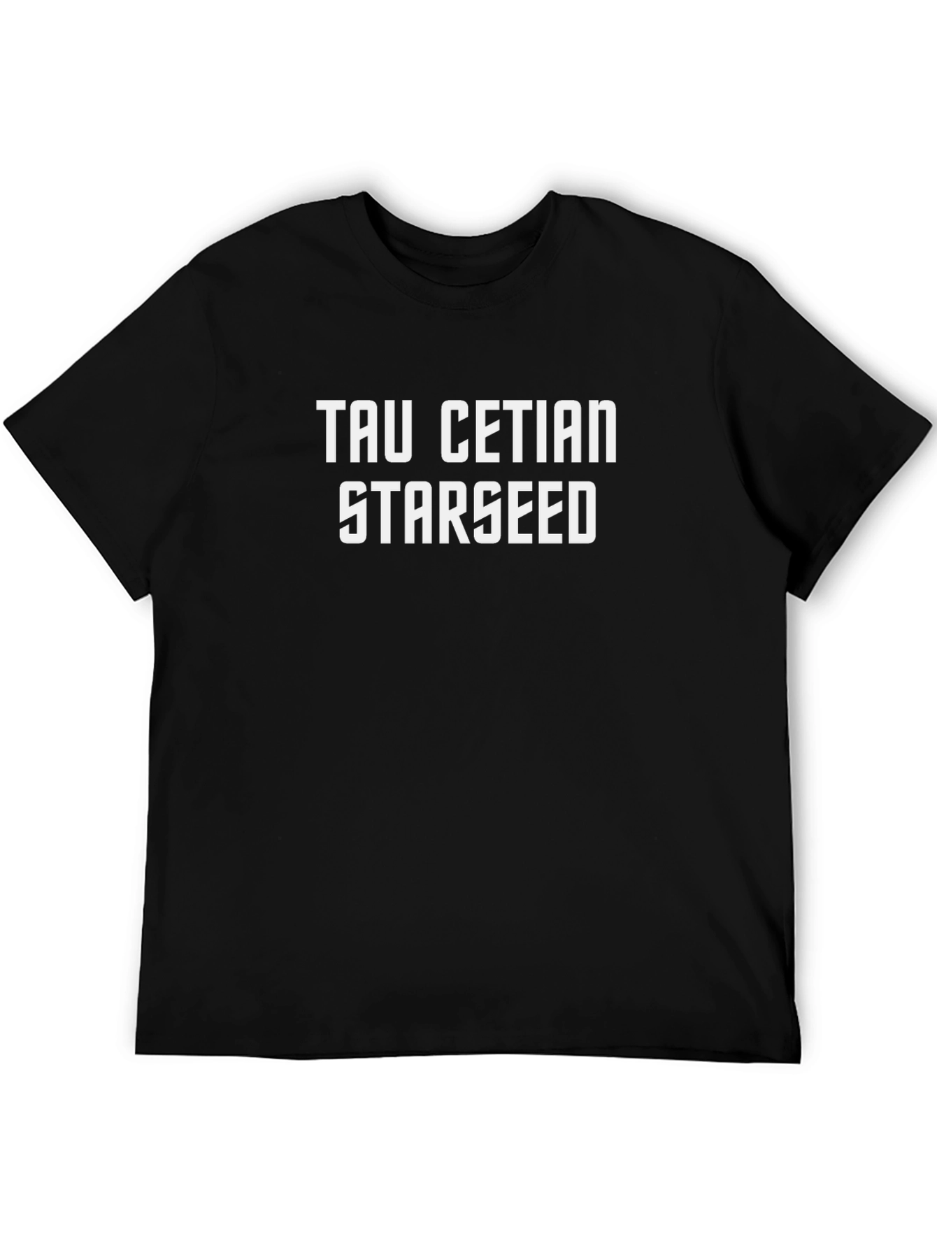 Tau Cetian Starseed Graphic T-Shirt - Black
