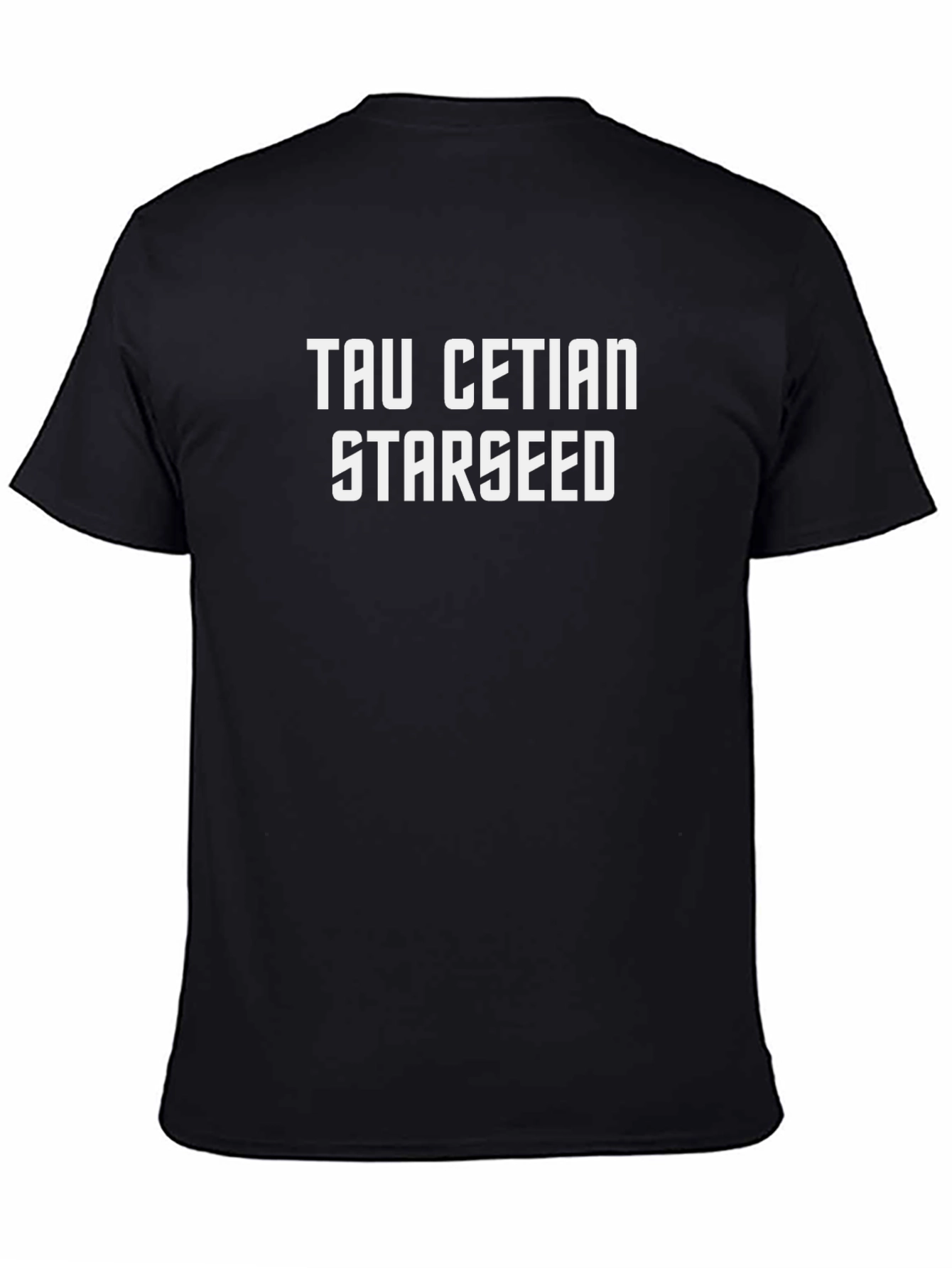 Tau Cetian Starseed Graphic T-Shirt - Black