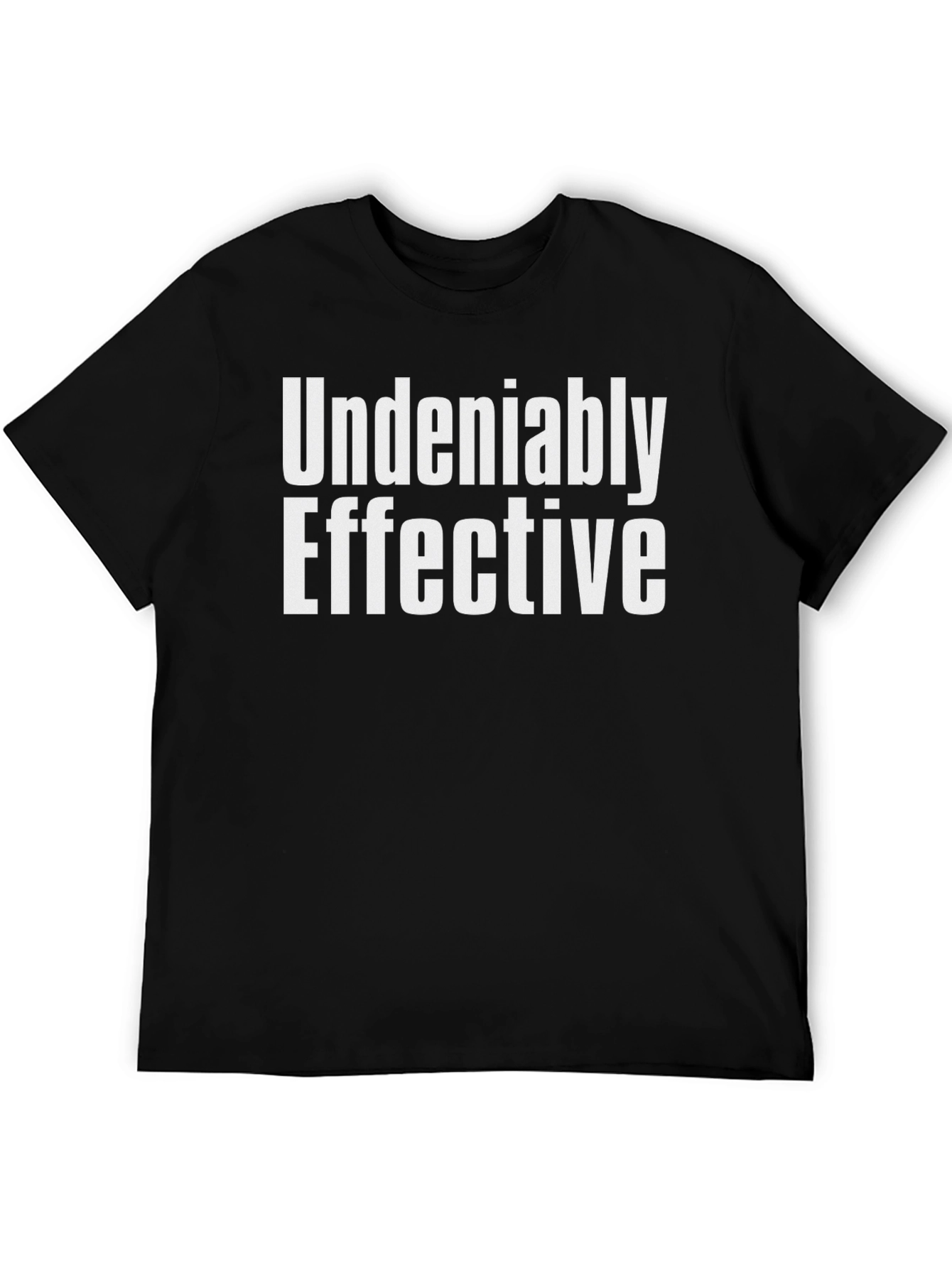 Undeniably Effective Graphic Tee - Black Cotton T-Shirt