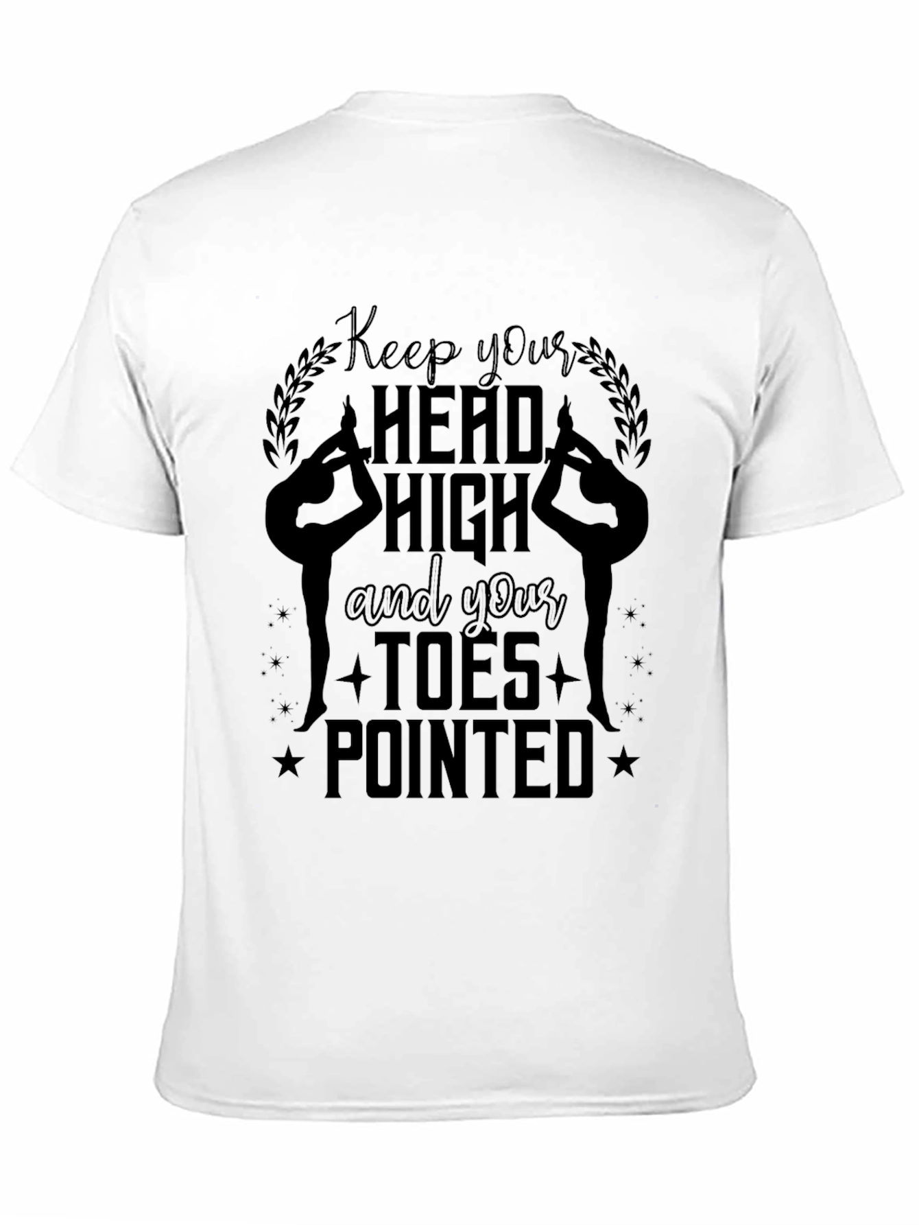 Keep Your Head High Gymnastics Black T-Shirt