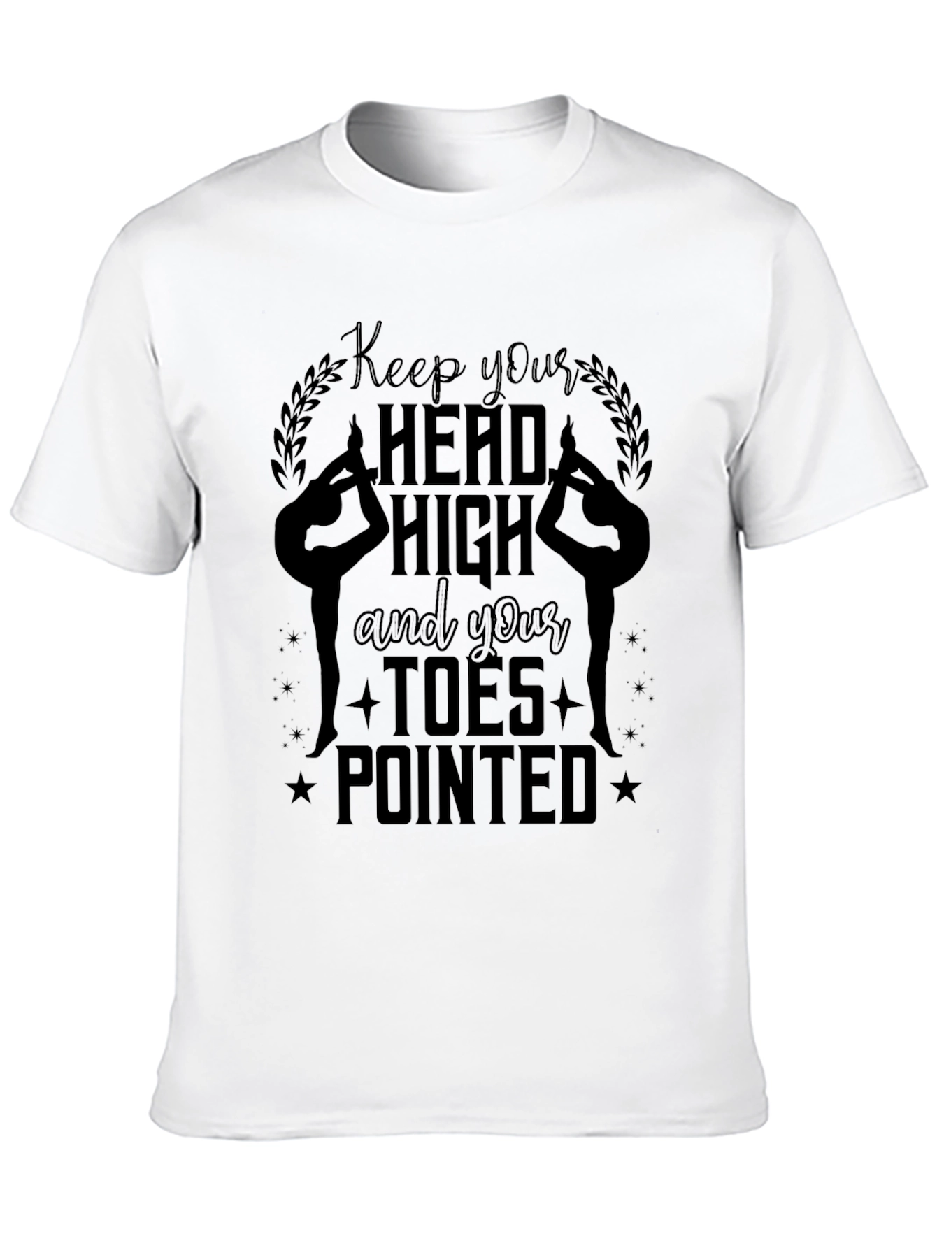 Keep Your Head High Gymnastics Black T-Shirt