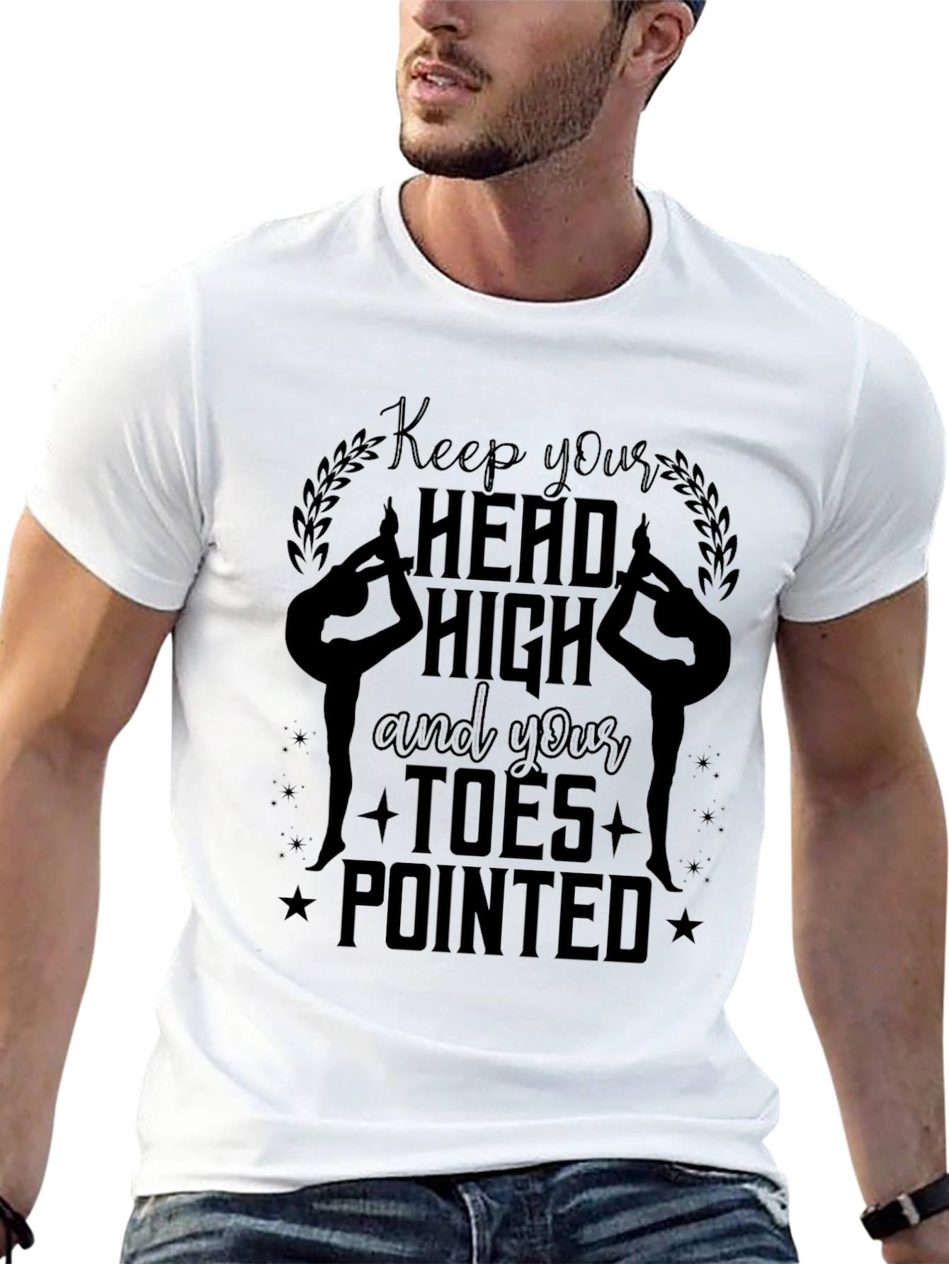 Keep Your Head High Gymnastics Black T-Shirt
