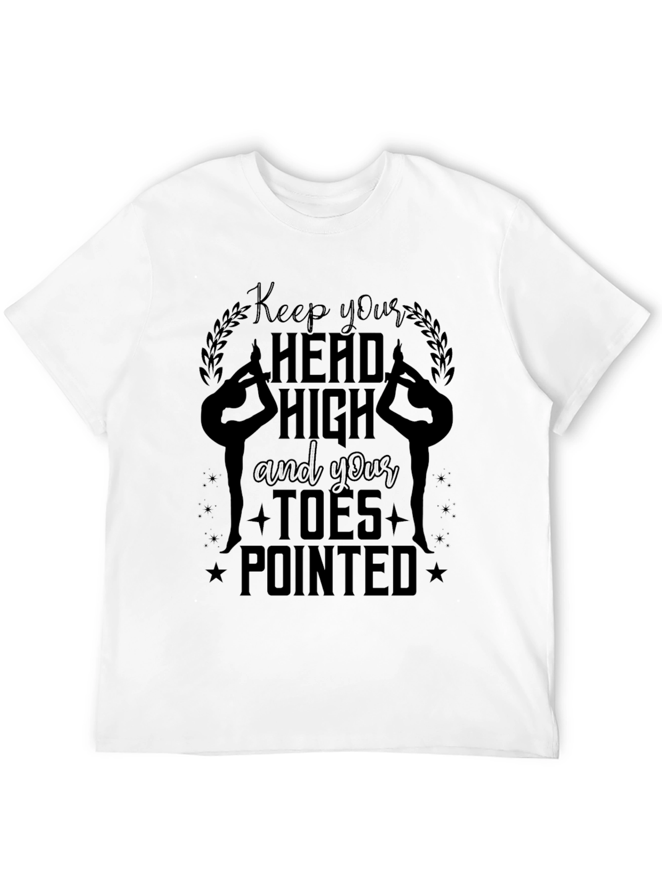 Keep Your Head High Gymnastics Black T-Shirt