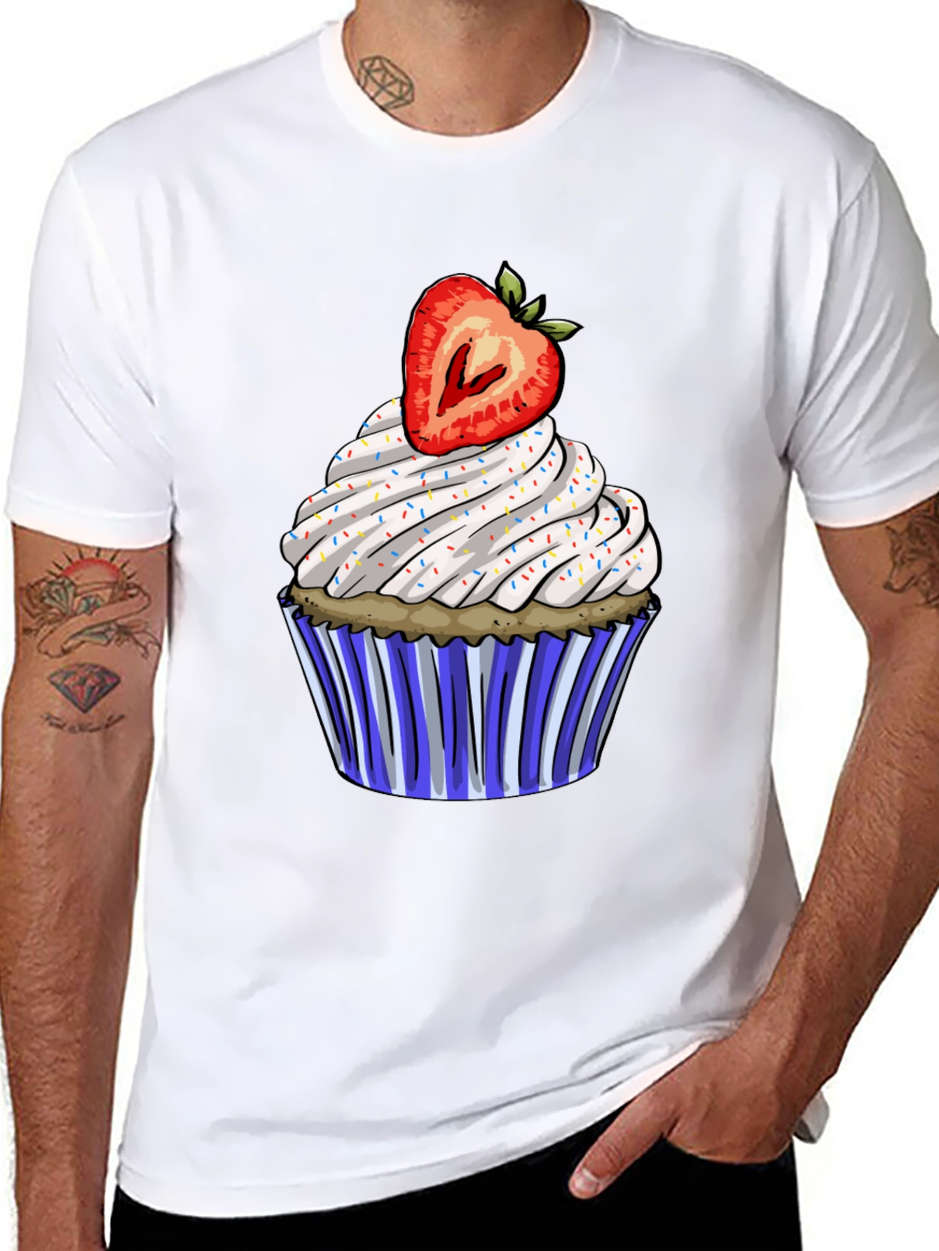 Strawberry Cupcake Graphic Tee