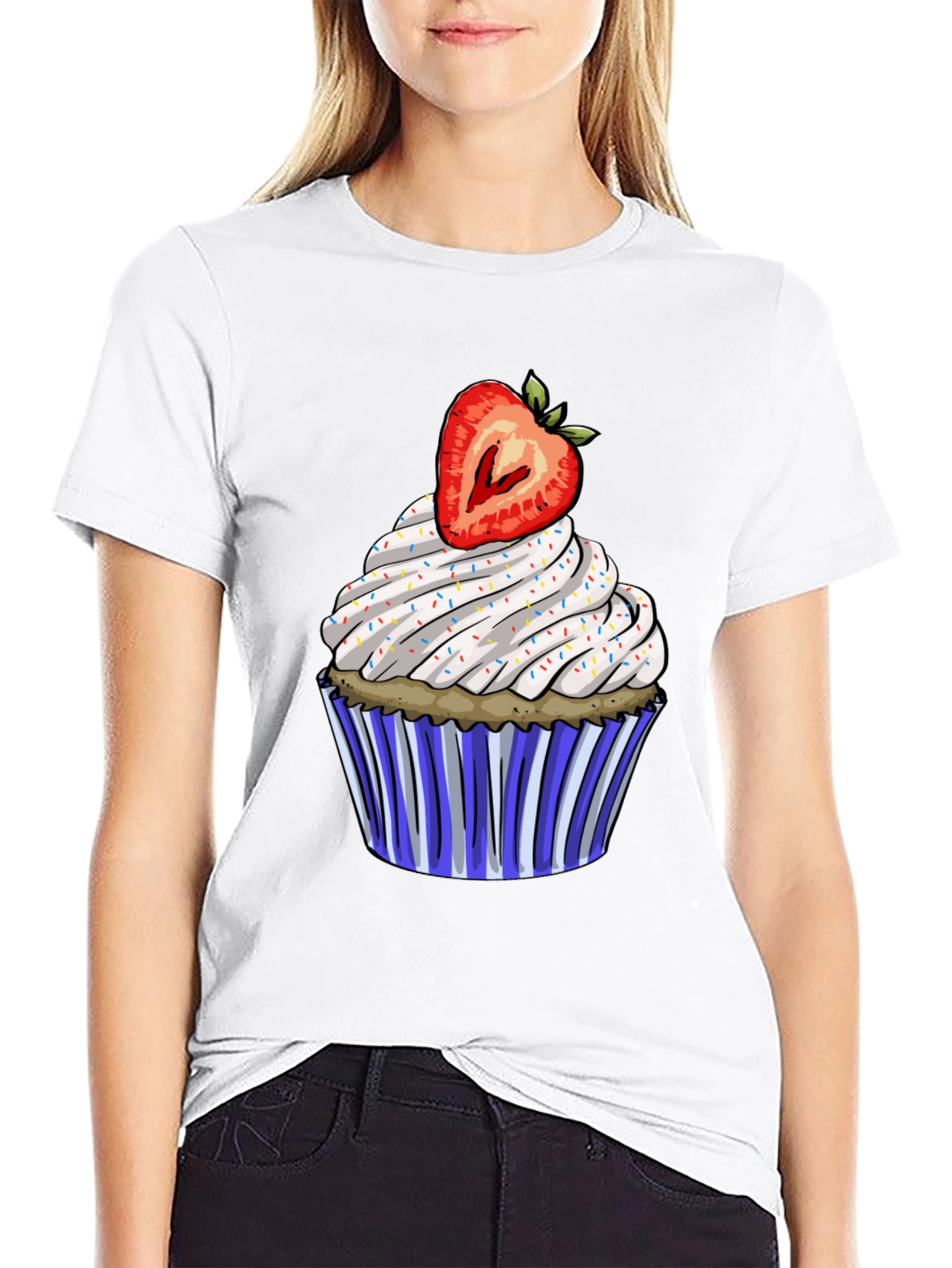 Strawberry Cupcake Graphic Tee