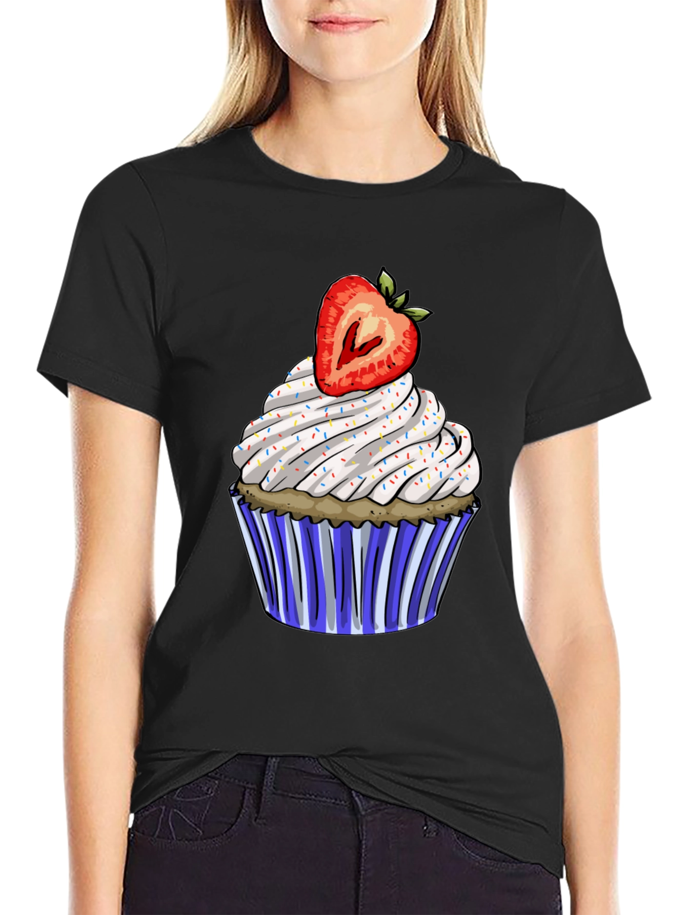 Strawberry Cupcake Graphic Tee