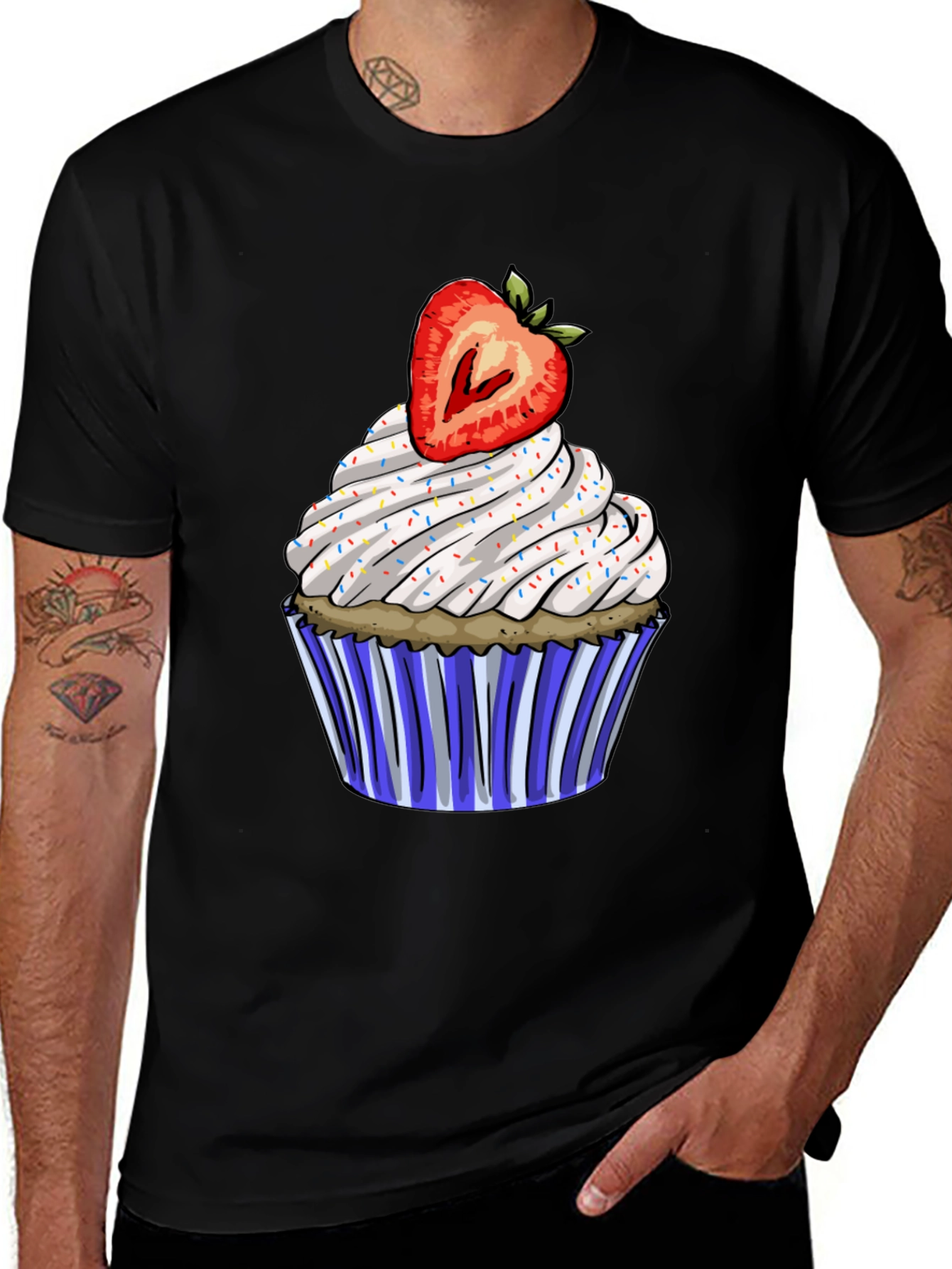 Strawberry Cupcake Graphic Tee