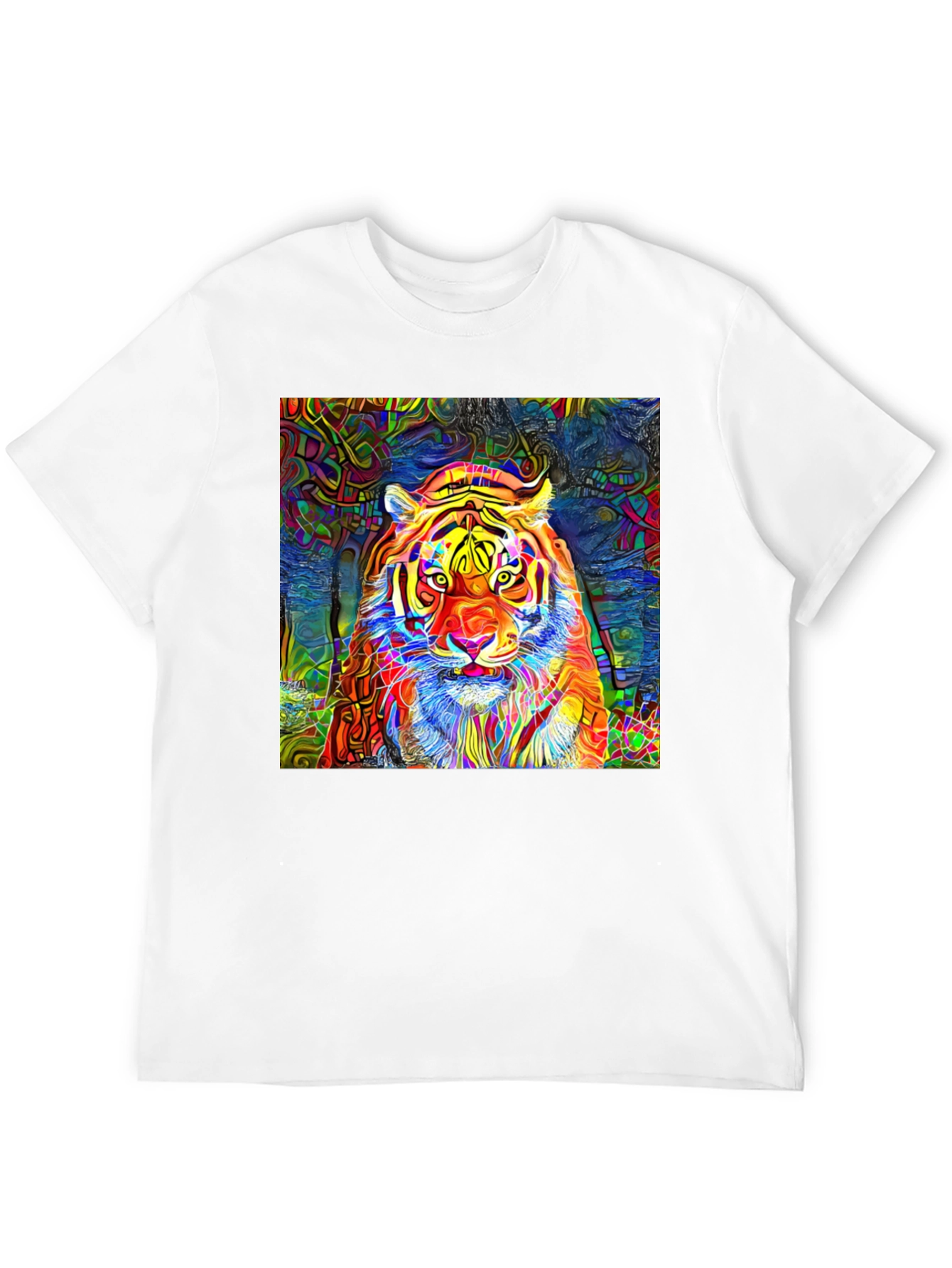 Psychedelic Tiger Graphic T-Shirt